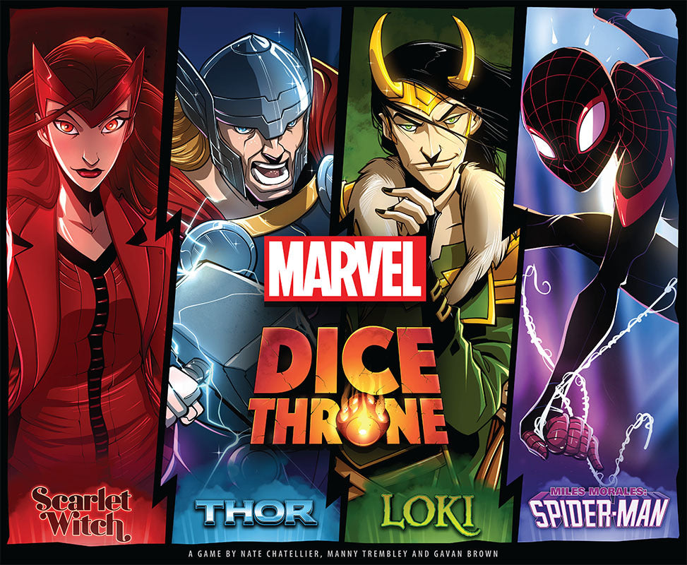 Dice Throne Marvel 4 Hero Box - Strategy Board Game for 2-4 Players | Superhero Battle Game for Family Game Night & Parties | Perfect for Marvel Fans & Board Game Enthusiasts