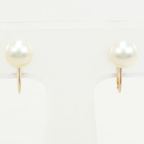 18K Yellow Gold Pearl Earrings for Women - Elegant Freshwater Pearl Stud Earrings - Perfect for Weddings, Parties & Gift Giving