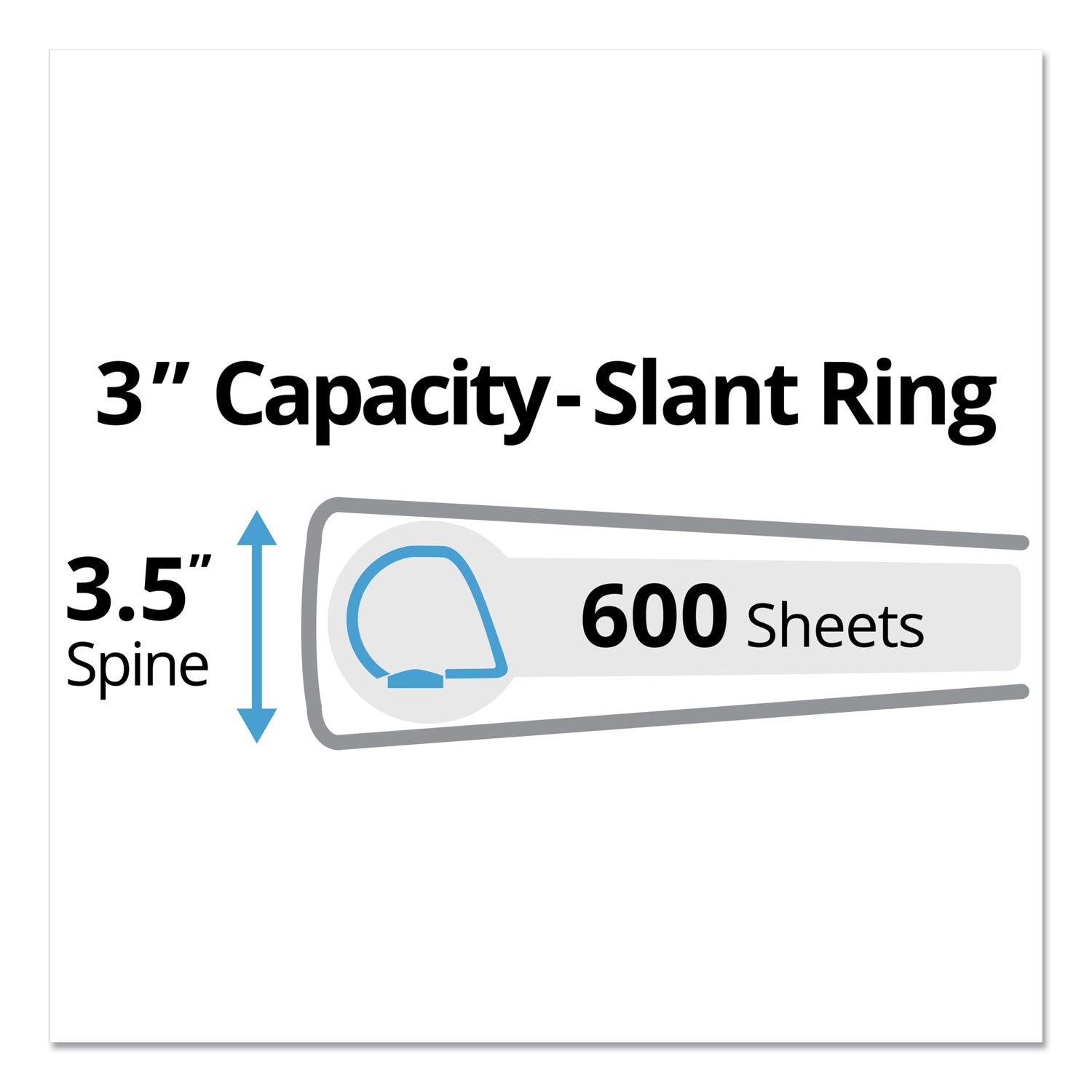 Avery® 3-Ring Durable View Binder with Durahinge & Slant Rings - 3