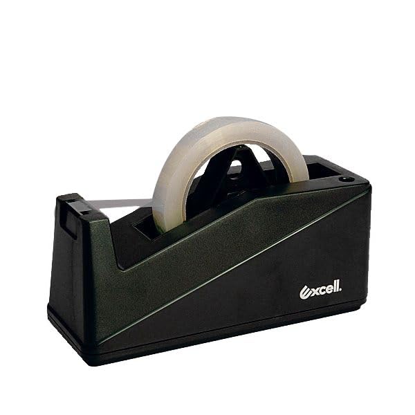 Heavy Duty Weighted Plastic Tape Dispenser with 3