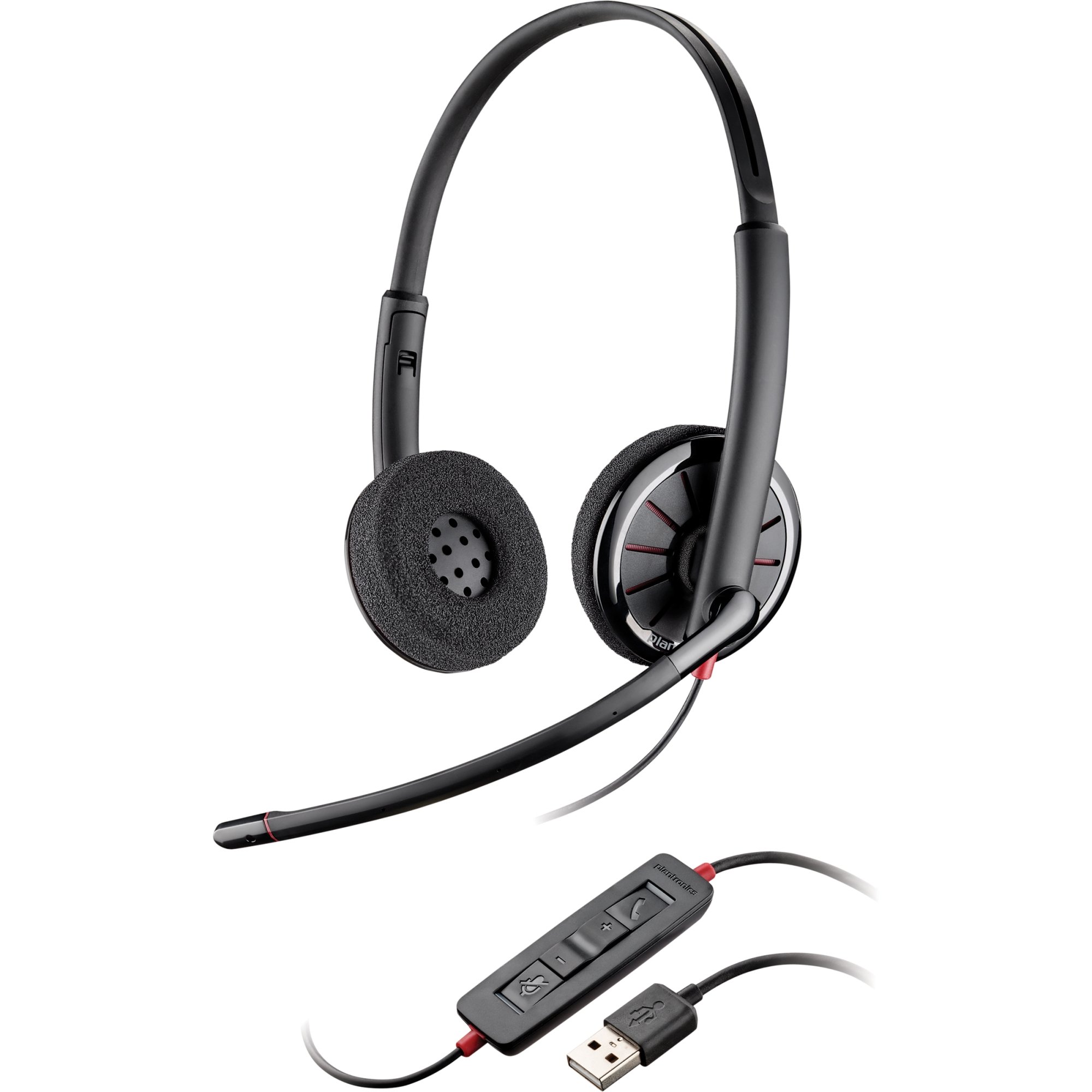Plantronics Blackwire C320 USB Headset with Noise-Canceling Mic - Comfortable Office Headphones for Calls, Meetings & Remote Work