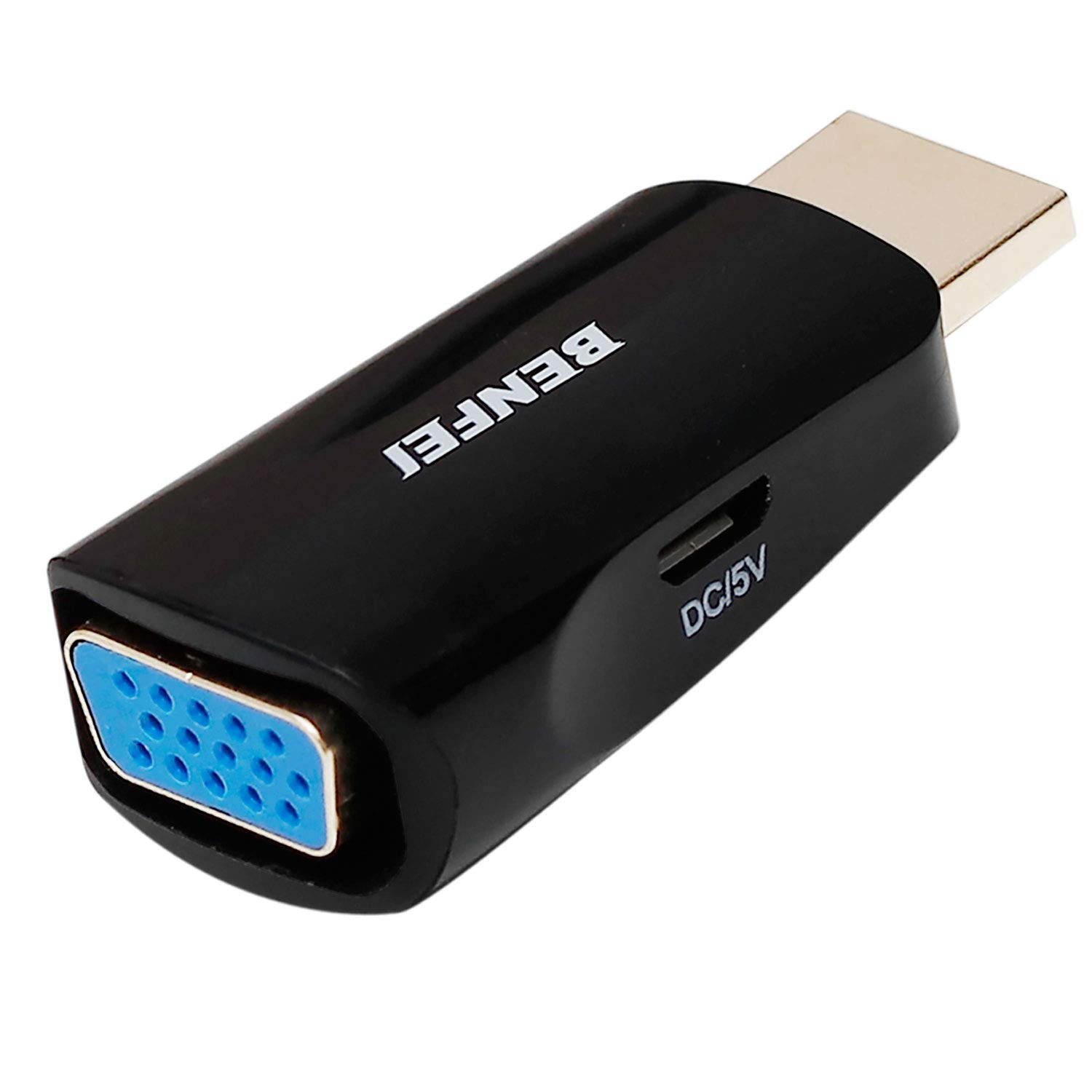 Premium HDMI to VGA Adapter Gold-Plated - for PC, Laptop, Monitor, Gaming