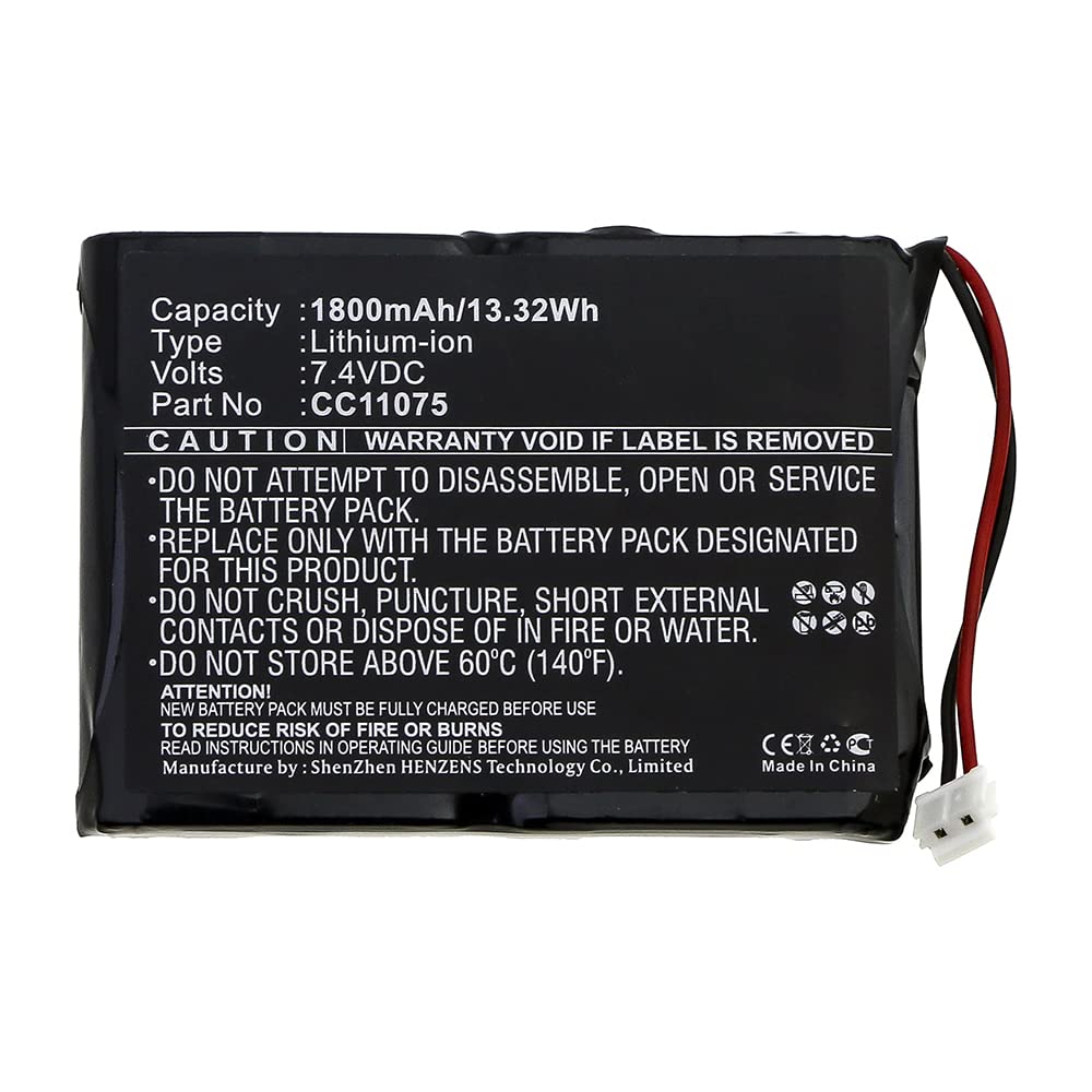 Synergy Digital Printer Battery - Compatible with Monarch MP5022 & Zebra Printers (Li-ion 7.4V 1800mAh) | High Capacity Replacement for Zebra CC11075 | Perfect for Warehouse Labeling & Retail Barcode Printing