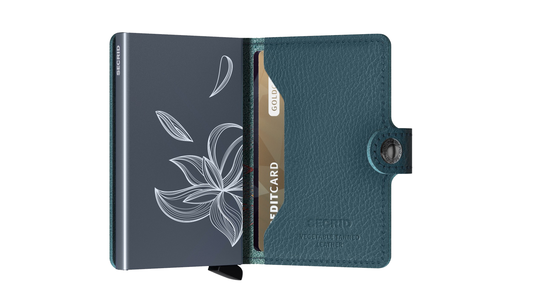 SECRID RFID Mini Wallet with Stitch Design - Slim & Secure Card Holder for Travel, Business & Everyday Use