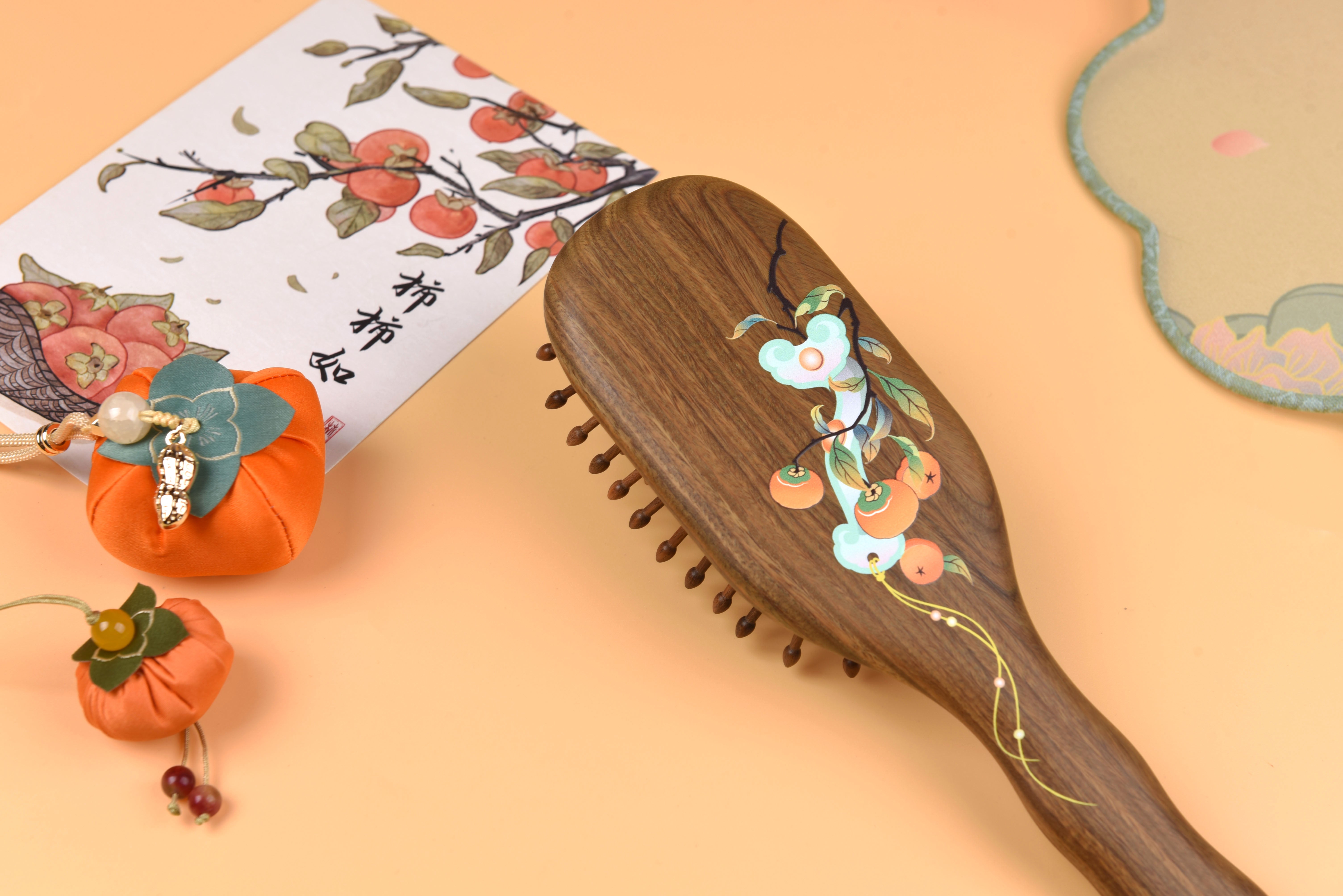 Premium VERAWOOD Hair Brush for Smooth & Tangle-Free Hair - Natural Wooden Detangling Brush for Daily Styling & Salon Use