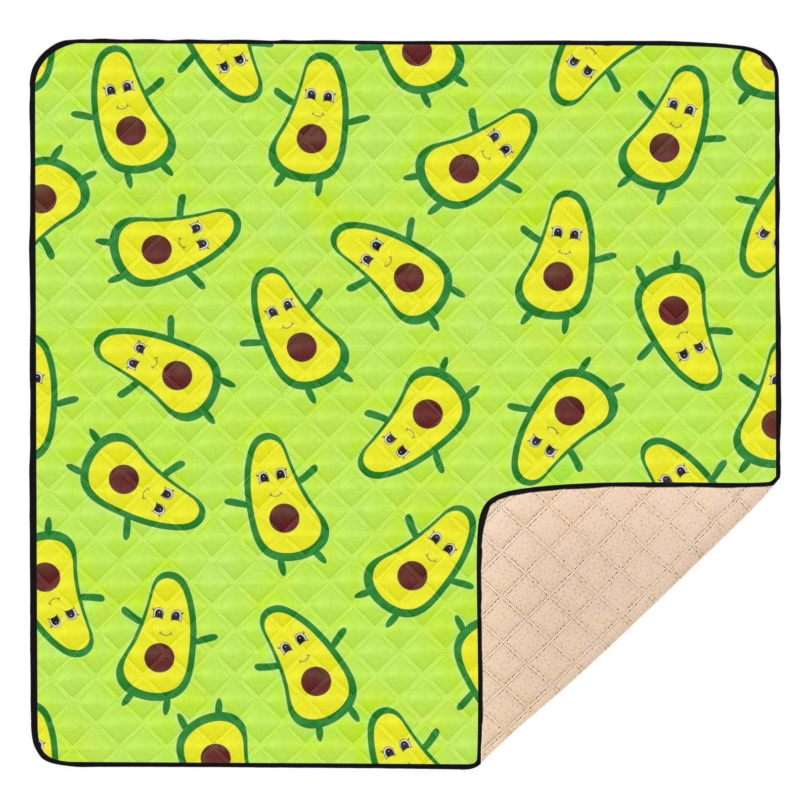 Avocado Baby Playmat - Soft Foam Floor Mat for Toddlers & Infants - 50'' x 50'' - Perfect for Nursery & Playtime