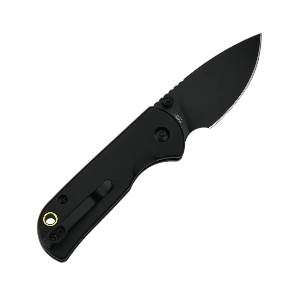 CJRB 1935BK Hectare Crossbar Lock Folding Knife - Sand Polished Drop Point Blade, Black G10 Handles - EDC, Camping, Outdoor Survival Tool