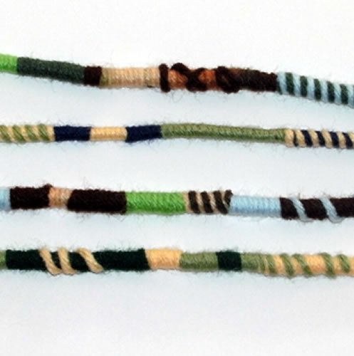 Handmade Earth Tone Hippie Hair Extension Wrap - Single Dreadlock Accessory for Braids & Curls | Natural Hair Fall Protection | Boho Festival & Everyday Style