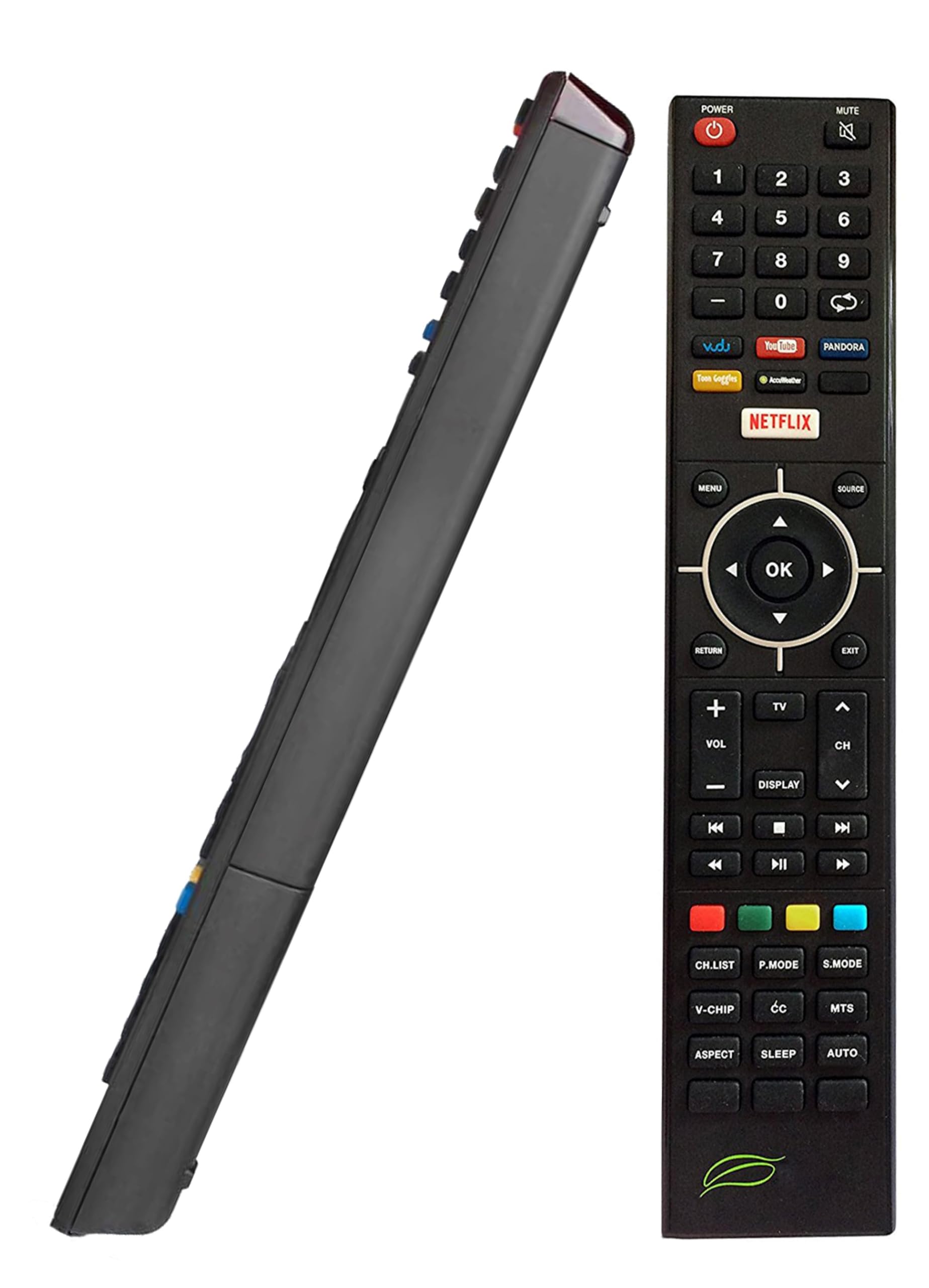 SEIKI SE32HY19T Smart TV Replacement Remote Control with Netflix, VUDU, YouTube & Pandora Buttons - Compatible with SEIKI Smart TVs - Perfect for Streaming, Gaming & Home Entertainment