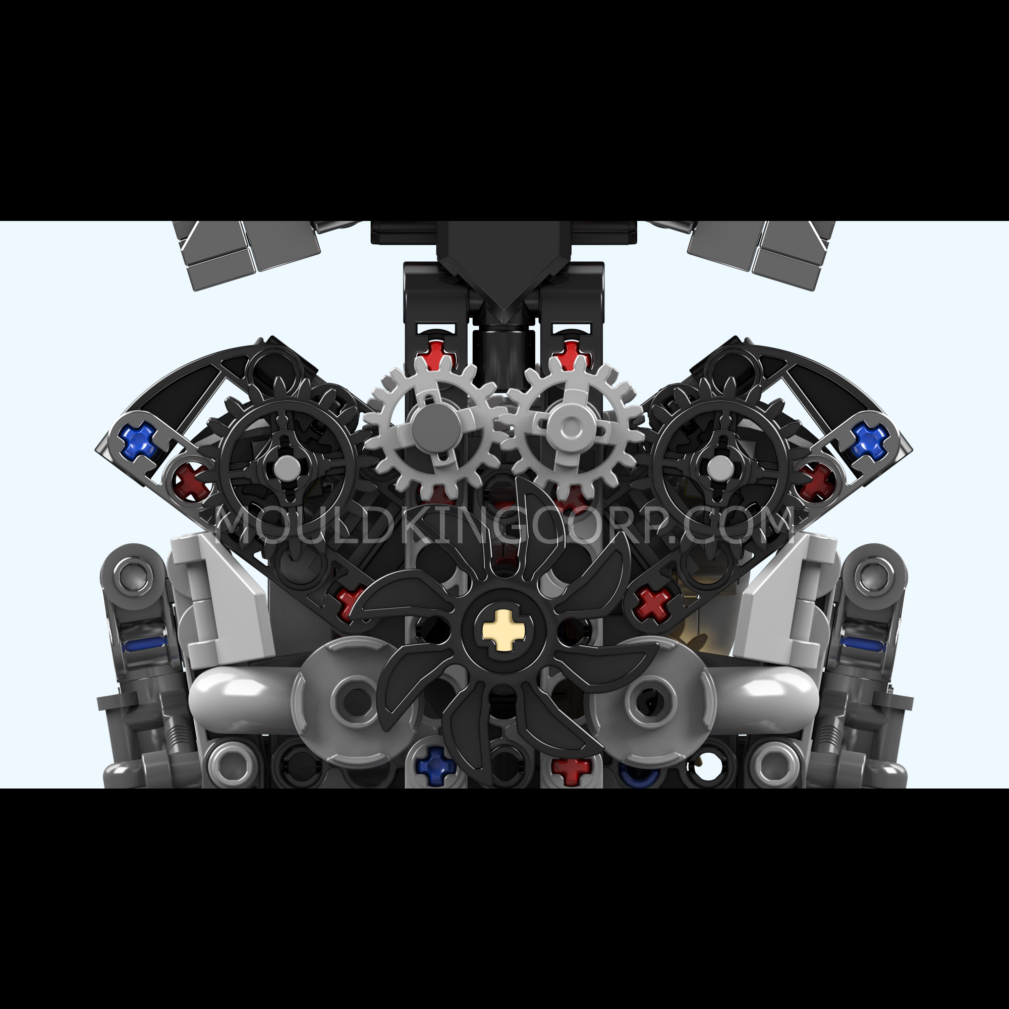 Mould King 10205 Motorized British Luxury V12 Engine Model Building Kit - 733 PCS STEM Toy for Adults & Teens | Perfect for DIY Projects, Engineering Enthusiasts, and Home Display