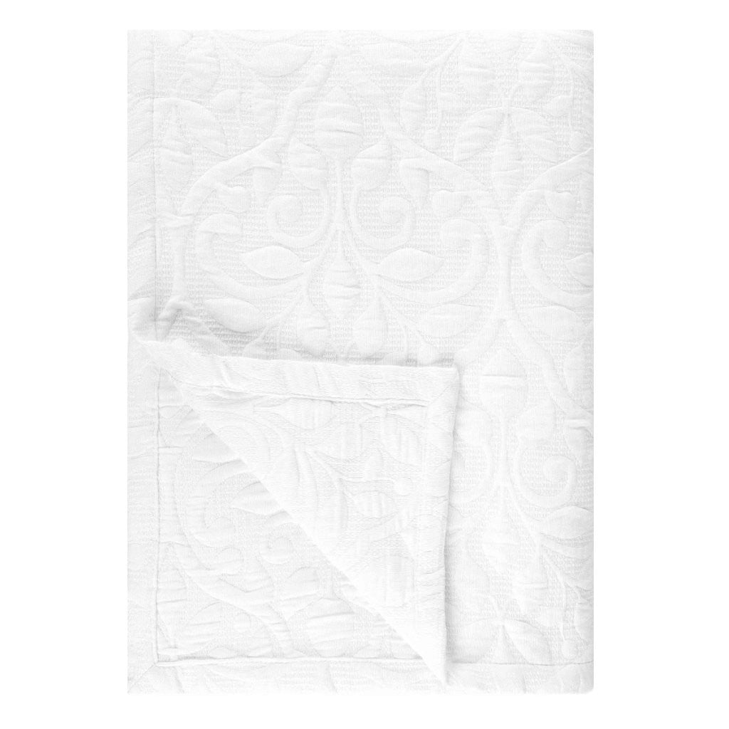 Premium Vineyard Cotton Blend Medium Weight Matelasse Woven Coverlet - Soft Bedspread for Master Bedroom, Guest Room & Luxury Hotels