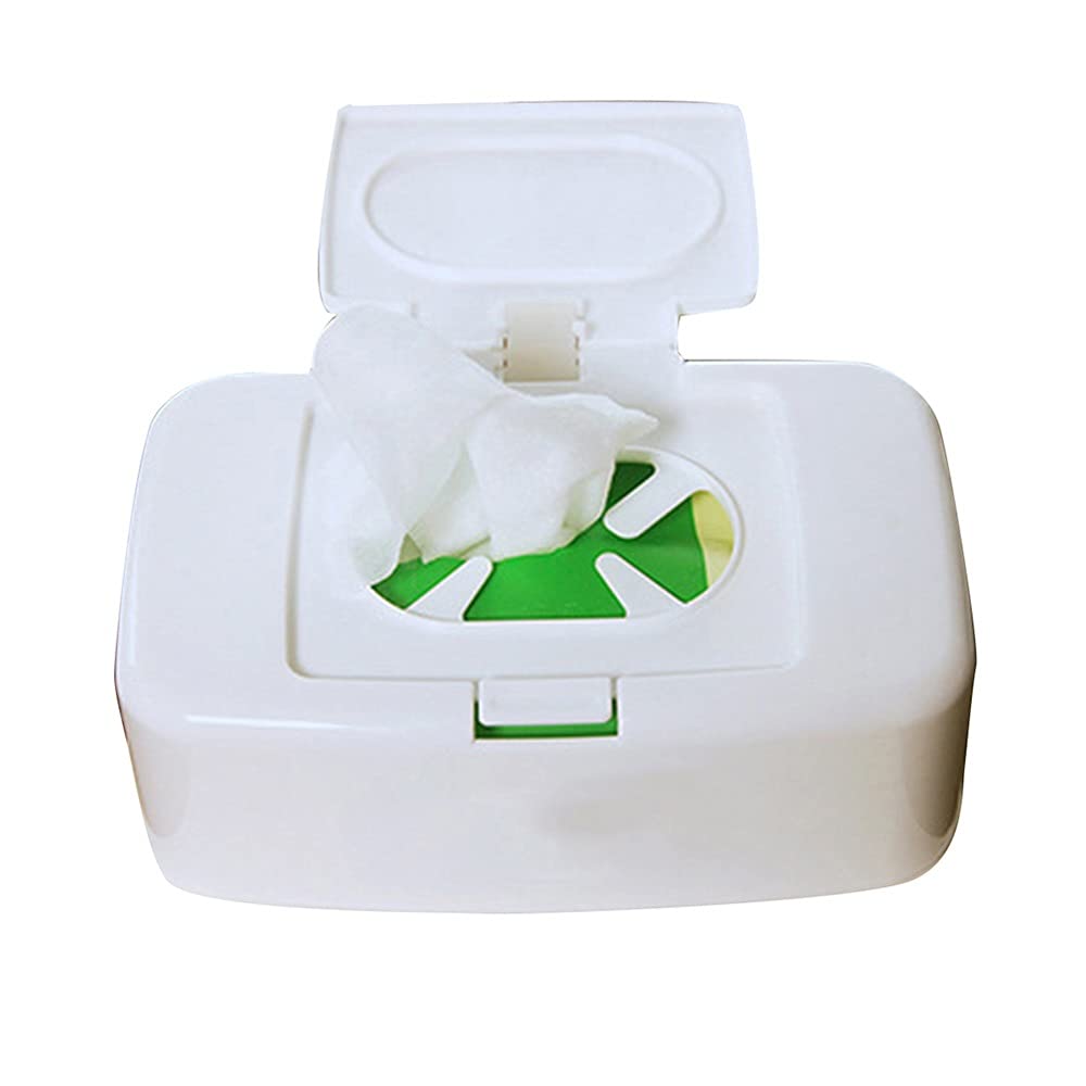 Portable Wet Wipes Dispenser with Anti-Dust Flip Cover - Travel, Car, Home & Office Tissue Box Holder for Baby Wipes, Napkins & Cleaning Cloths | Perfect for Diaper Changes, Car Cleaning & Quick Mess Cleanups