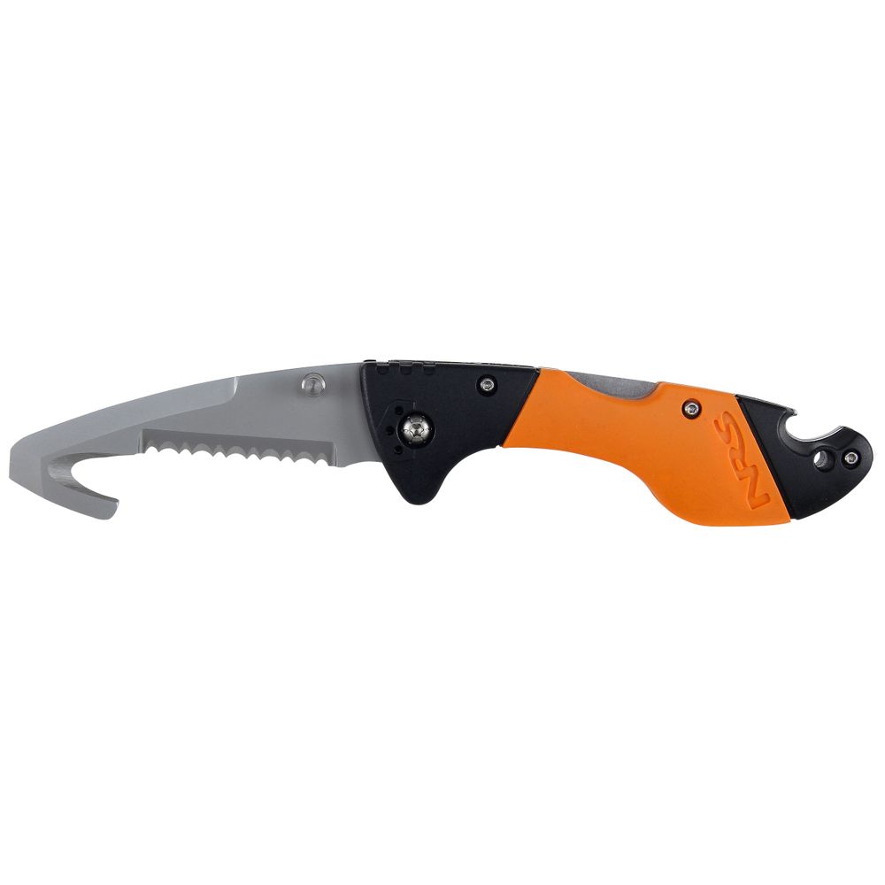 Captain Rescue Knife - Tactical Survival Knife with Glass Breaker & Seatbelt Cutter - Emergency Tool for Outdoor, Camping, Hiking & Car Safety (Black)