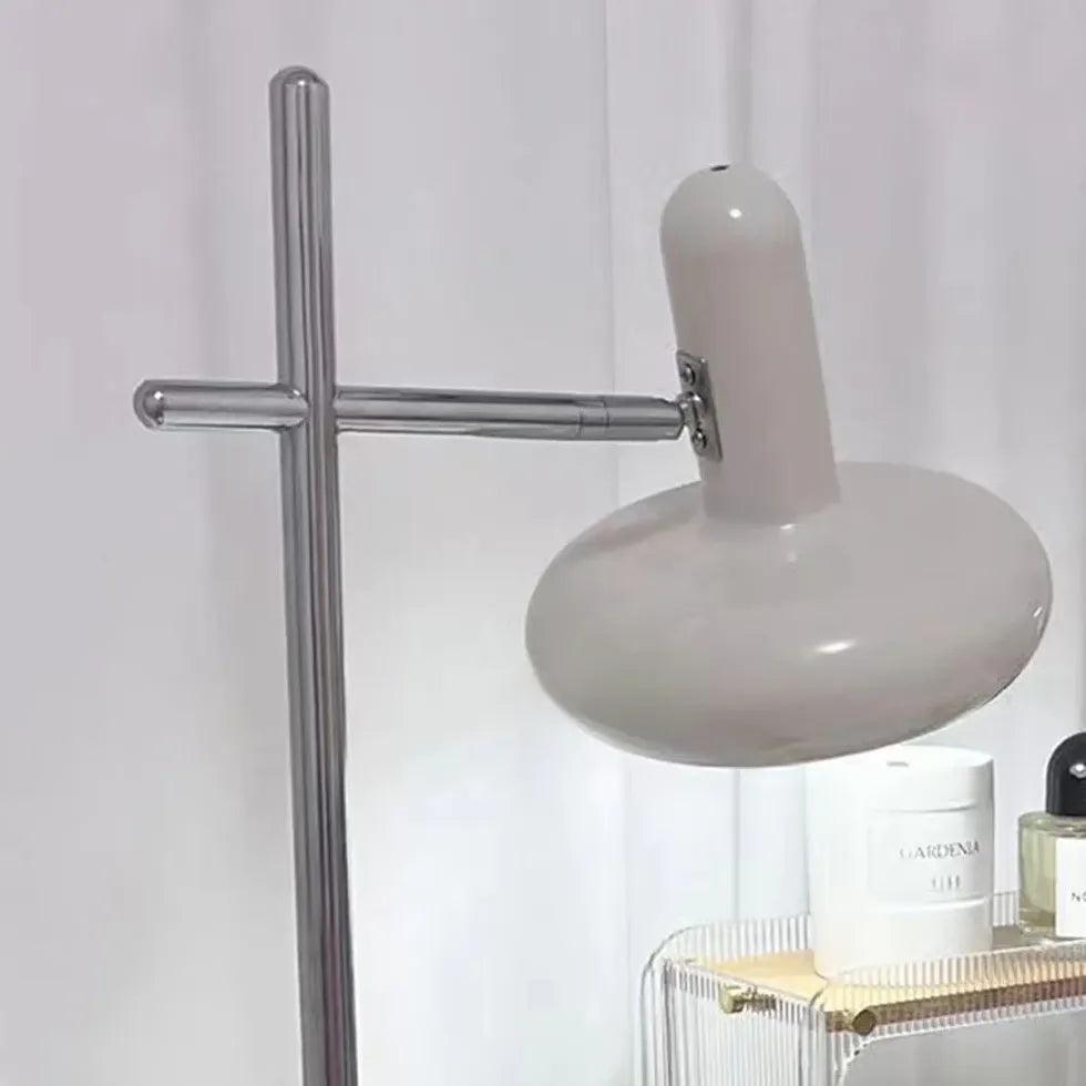 Modern White Dual Head Adjustable Floor Lamp for Living Room - Minimalist Reading Light with Flexible Arms, Perfect for Bedroom, Office, and Study Area