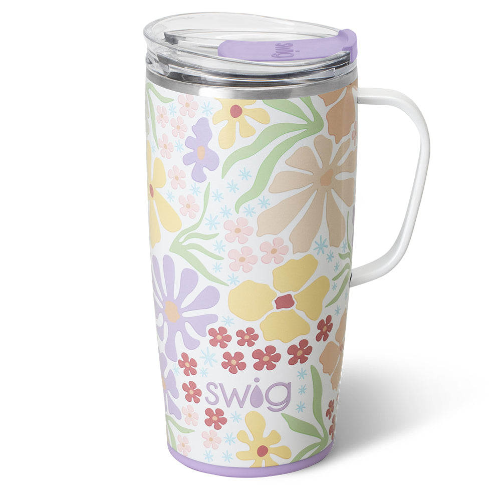 22oz Insulated Travel Mug with Leak-Proof Lid - Stainless Steel Coffee Tumbler for Hot & Cold Drinks - Perfect for Commuting, Hiking & Office Use