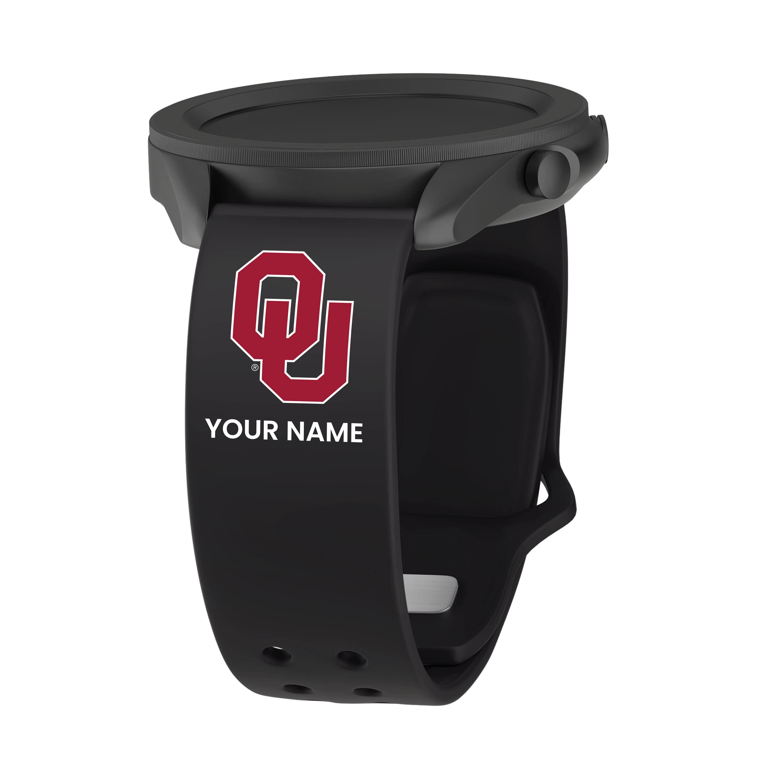 Custom Oklahoma Sooners HD Watch Band for Samsung Galaxy Watch - Personalized Name Affinity Bands - Perfect for Game Day, Workouts & Everyday Wear
