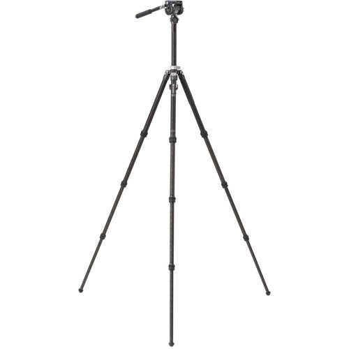 Benro Kingpod CF 2 Series 4-Section Carbon Fiber Tripod with FS36PRO Hybrid Head - Professional Photography & Videography Support for Outdoor Shooting
