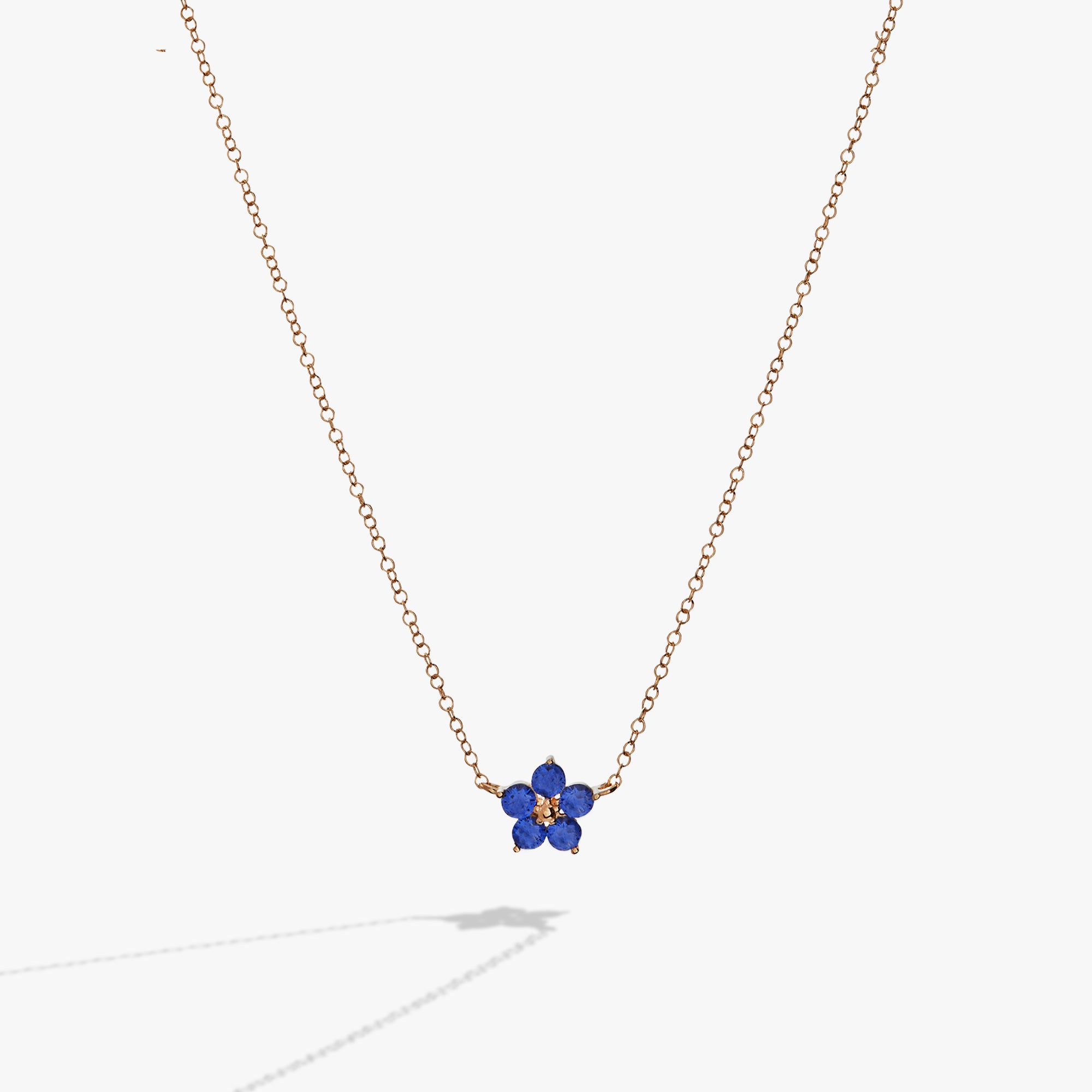 Elegant Crystal Forget Me Not Flower Necklace for Women - Perfect Gift for Anniversary, Birthday & Valentine's Day - Dainty Jewelry for Everyday Wear & Special Occasions