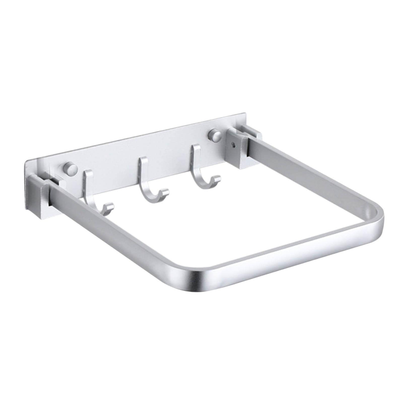 **Gazechimp Multifunctional Hanging Storage Organizer for Bathroom & Kitchen - Silver | Space-Saving Brush Holder, Cleaning Tool Organizer | Perfect for Sink, Countertop, and Cabinet Organization**