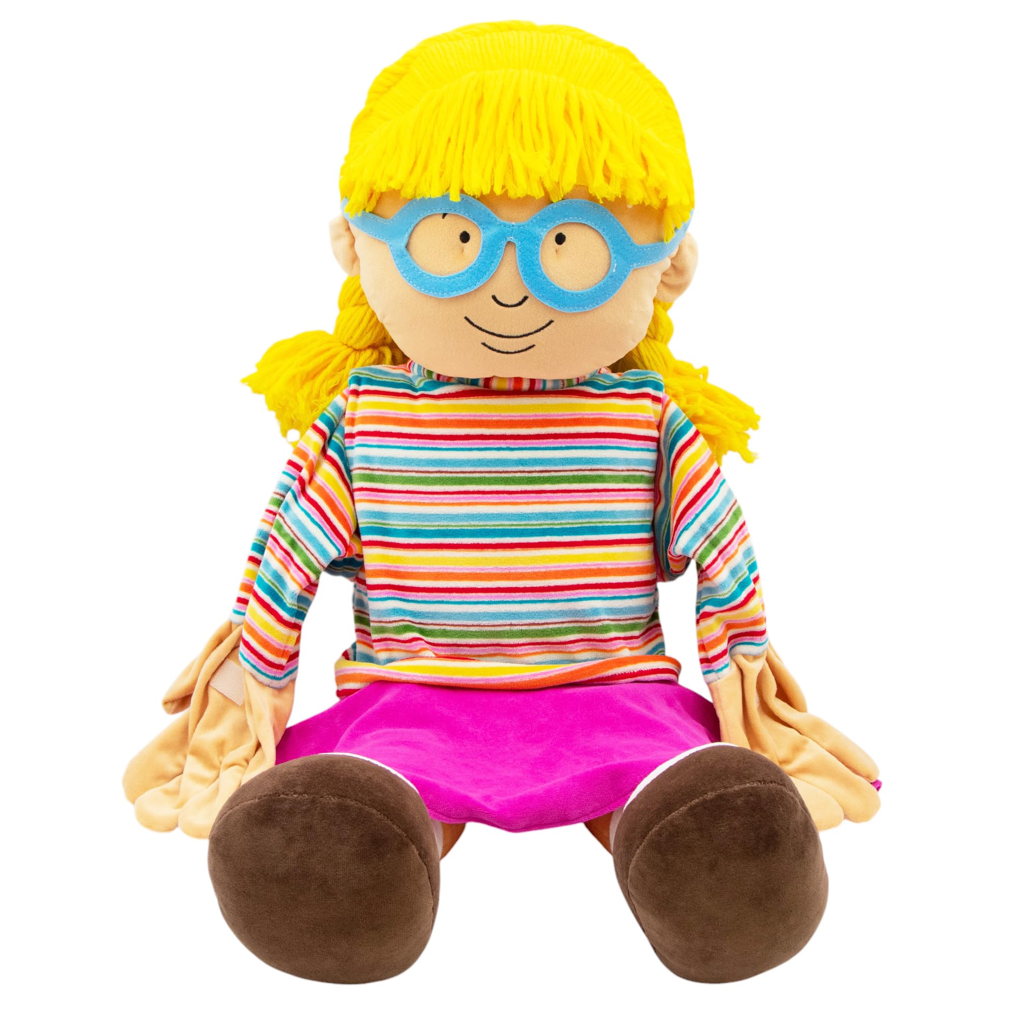 Social Skills Puppets Millie - Pink | Interactive Learning Toy for Kids | Enhance Communication & Emotional Development | Perfect for Classrooms, Therapy & Home Play