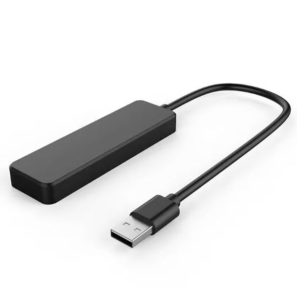 TJ ENTERPRISES 4-Port USB 2.0 Hub - Ultra Slim Portable USB Splitter Adapter for MacBook Pro/Air, iMac, Windows Laptop, PC, Surface Pro - Expand USB Ports for Flash Drives, External Hard Drives, Keyboard & Mouse - Perfect for Home Office, Travel & Workspace Setup
