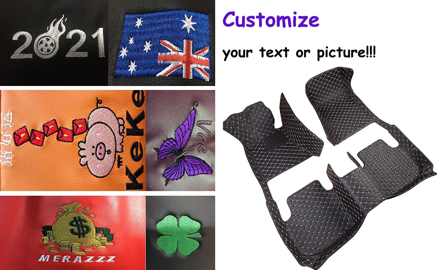Premium Custom Car Floor Mats for Sedan, SUV & Sports Cars - Full Coverage Non-Slip Leather Liners with Maximum Protection (Beige) - Perfect for Daily Commute, Road Trips & All-Weather Vehicle Protection