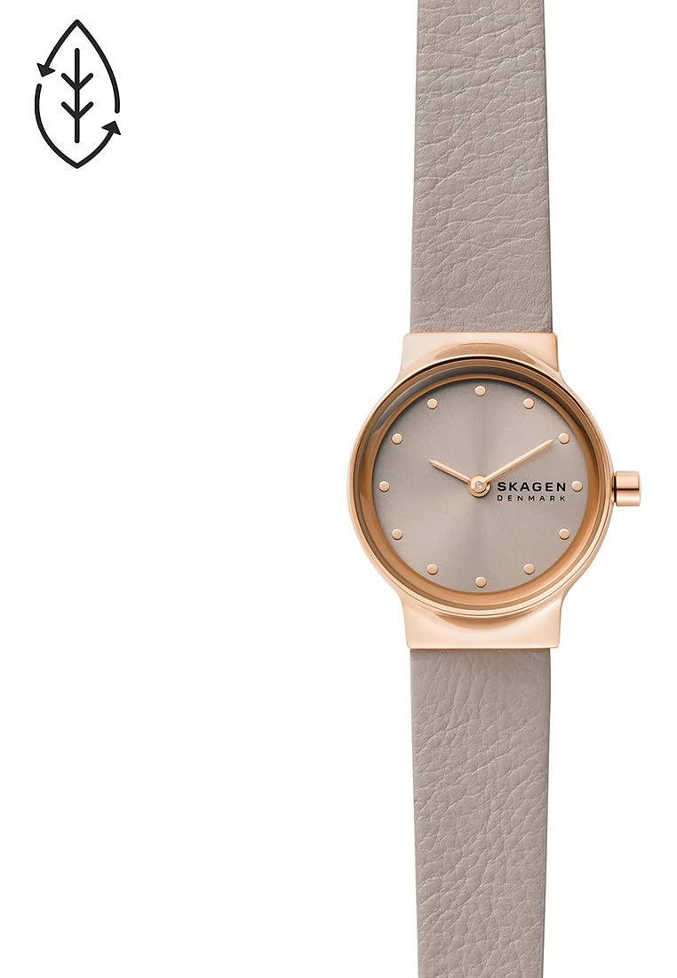 SKAGEN Freja Women's Watch - Quartz Movement, Stainless Steel or Leather Strap - Elegant Timepiece for Office, Date Night & Special Occasions