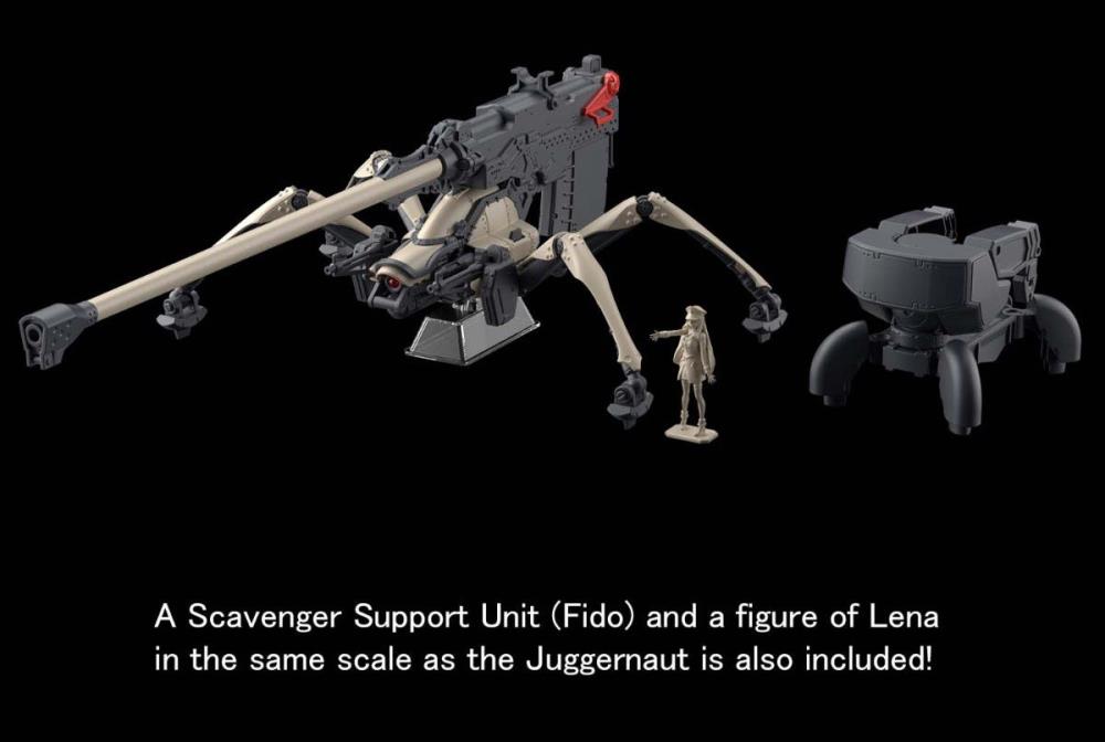 Bandai HG 1/48 Scale Eighty Six 86 Juggernaut Long Range Cannon Type Plastic Model Kit - Anime Military Mecha Building Hobby for Collectors & Gundam Fans