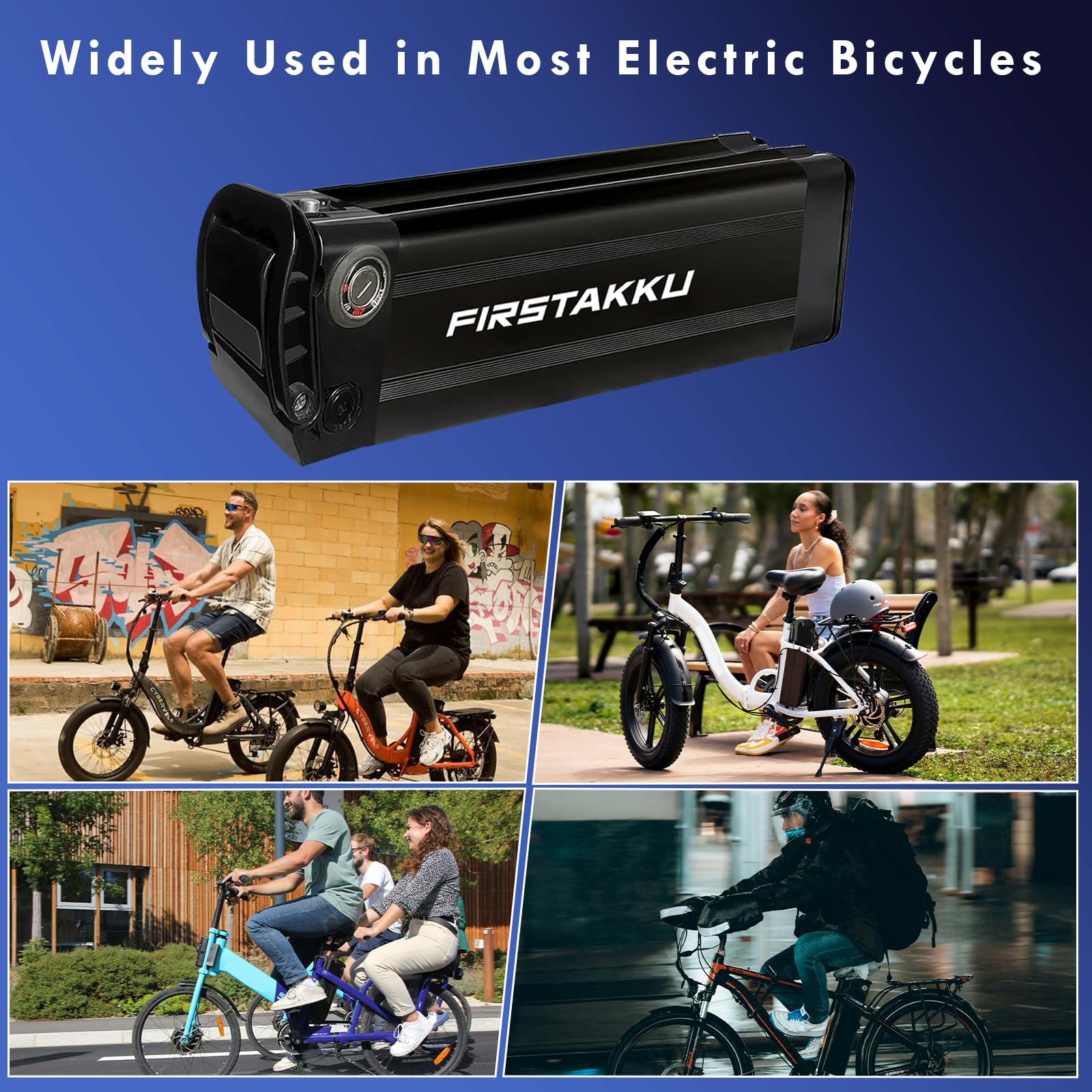 36V 48V Ebike Lithium Battery Pack - 10A 13A 15A 18A 20A Options with 3A Fast Charger & Safety Lock - Compatible with Mountain Bikes, Conversion Kits & Electric Bikes (Fast 2-5 Day Shipping) - Perfect for Commuting, Off-Road Adventures & DIY Ebike Projects