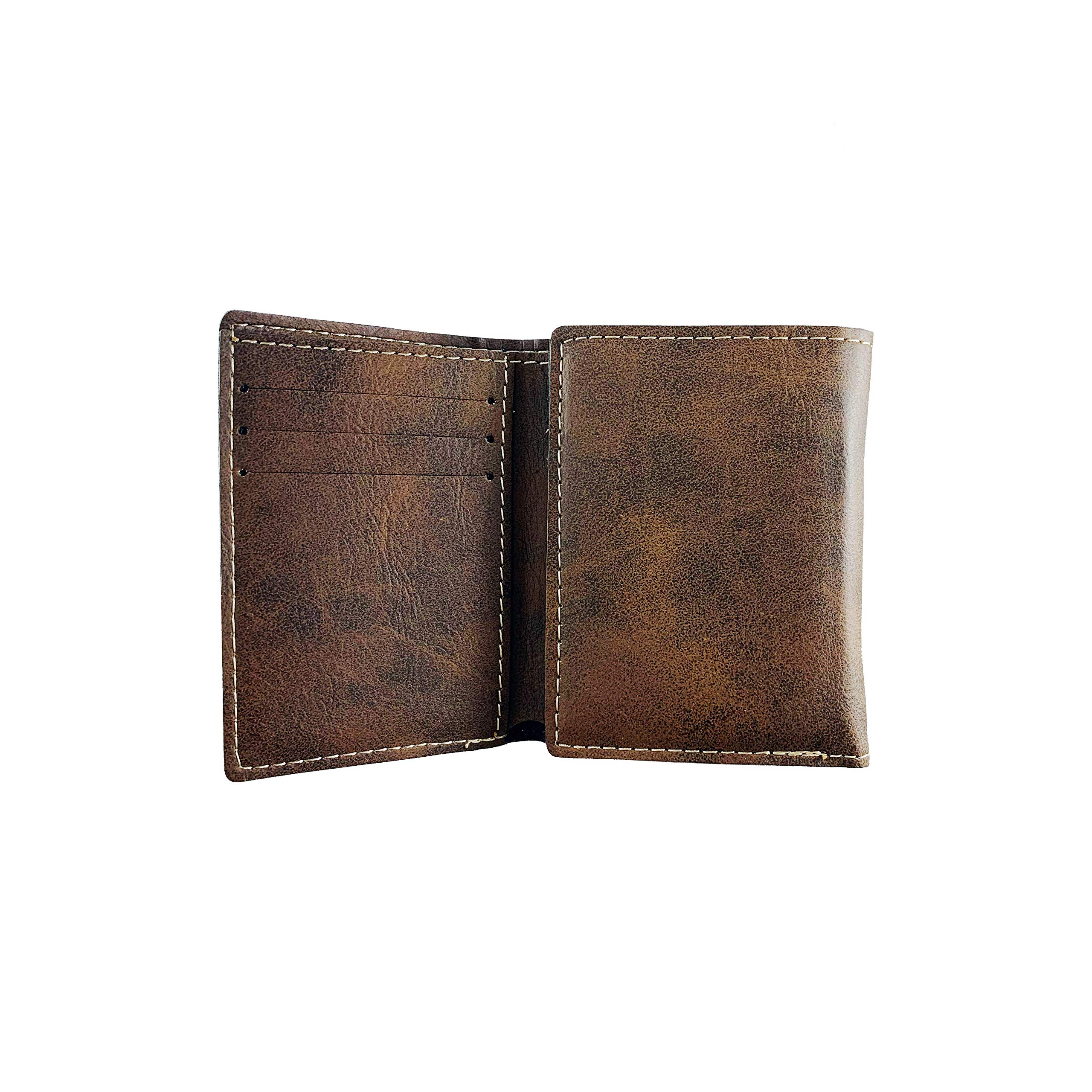 O'Reilly Irish Coat of Arms Rustic Leather Wallet for Men - Genuine Celtic Heritage Bifold Wallet with Money Clip - Perfect for St. Patrick's Day, Irish Weddings & Gift Giving