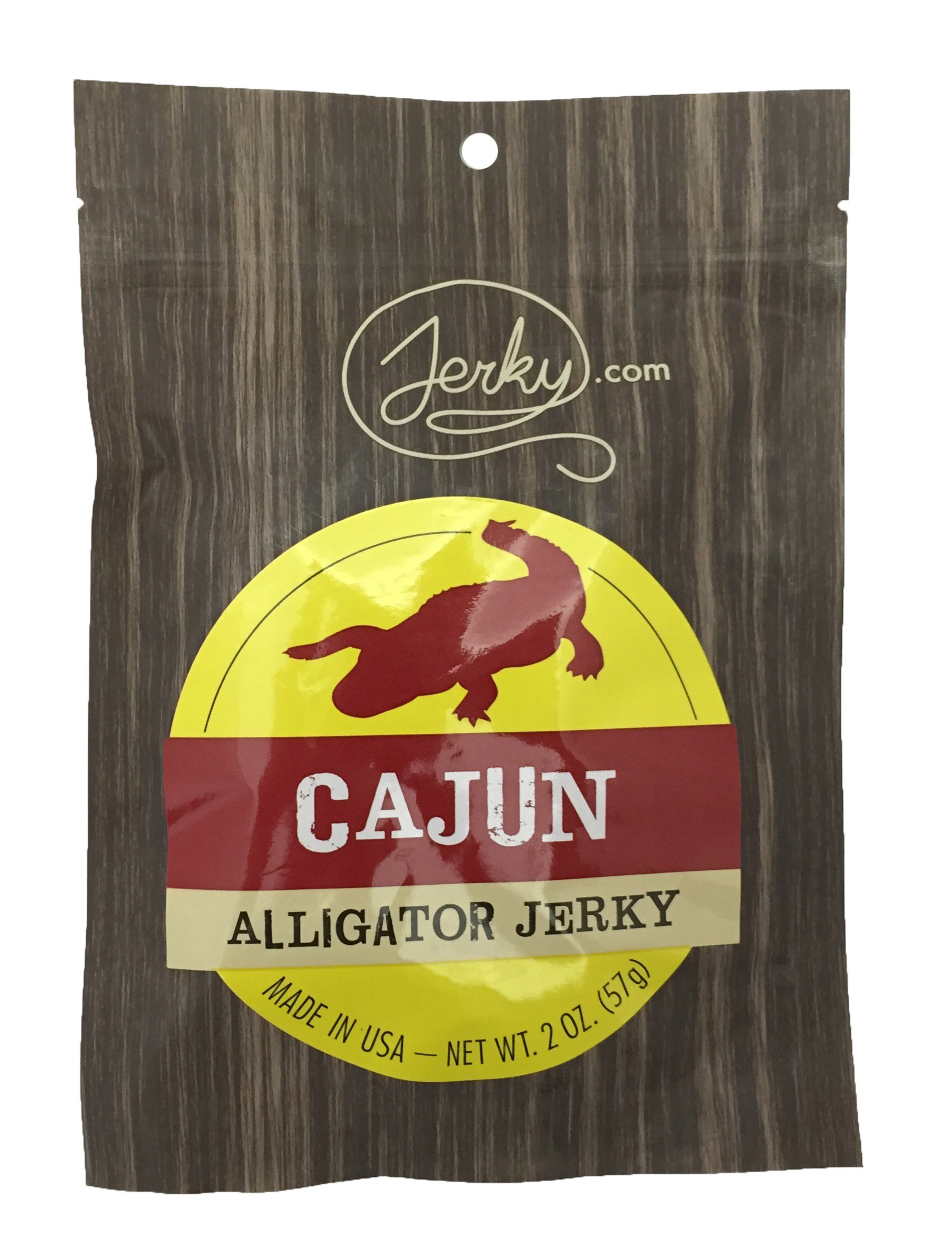 Exotic Cajun Alligator Jerky - Wild Game Meat Snack, High Protein Natural Jerky with No Preservatives - Healthy Protein Snack for Adults & Keto Diet - 1.75oz Pack - Perfect for Camping, Hiking & Road Trips