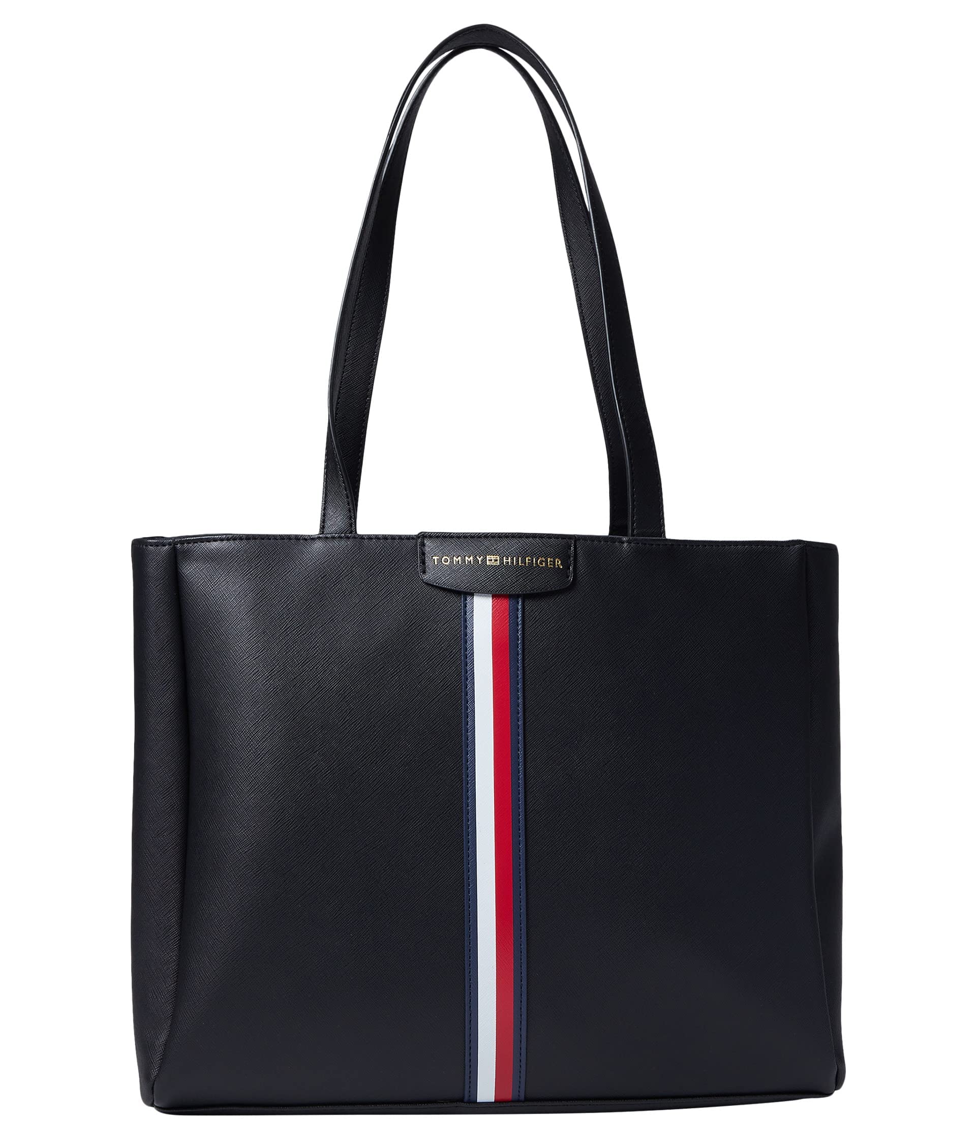 Tommy Hilfiger Cameron II Women's Tote Bag - Saffiano PVC Leather Handbag for Work, Travel & Everyday Use | Stylish & Durable Shoulder Bag