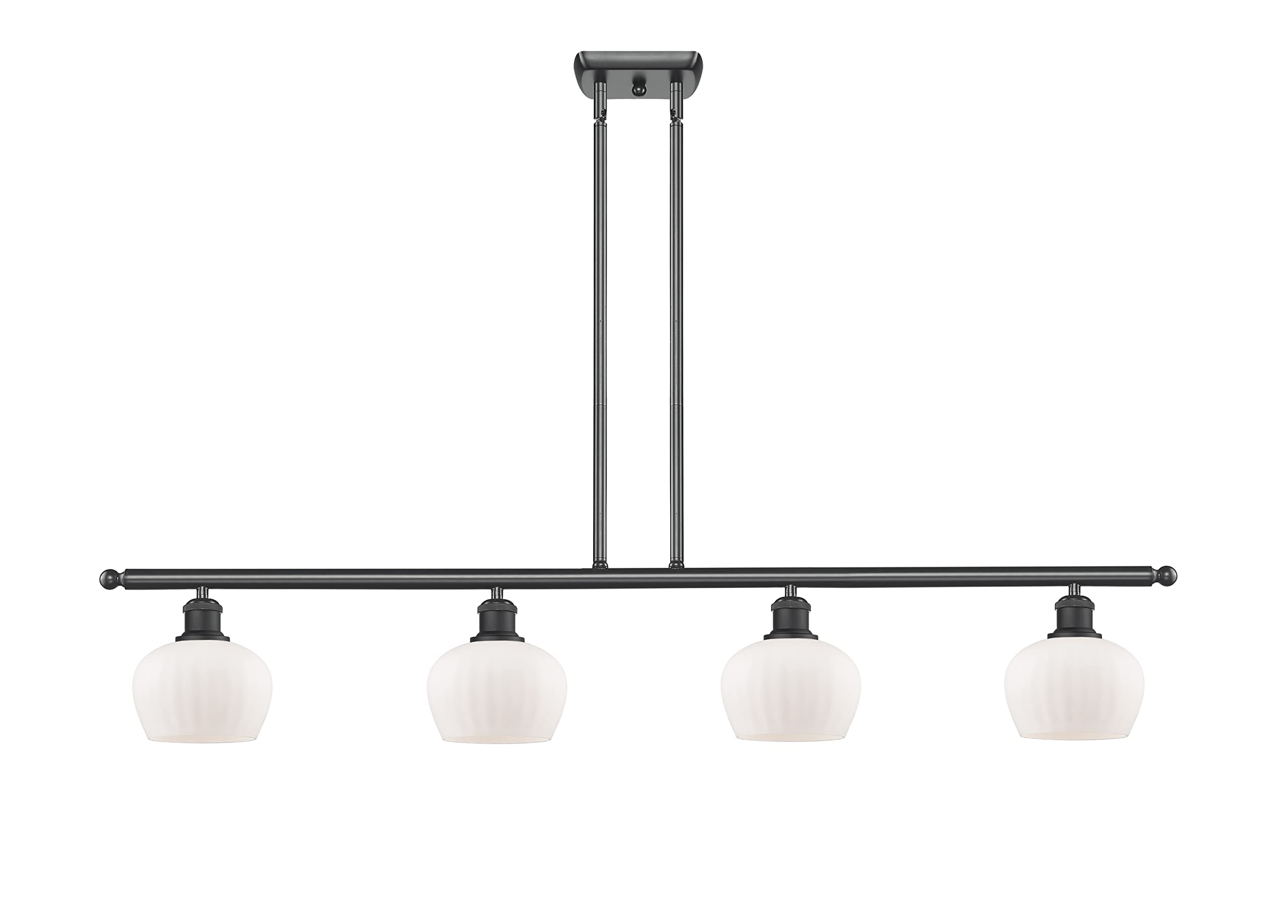 Innovative 4 Island Vintage LED Pendant Light - Dimmable Matte Black Fixture for Kitchen, Dining Room & Bar Lighting | Energy Efficient & Stylish Design