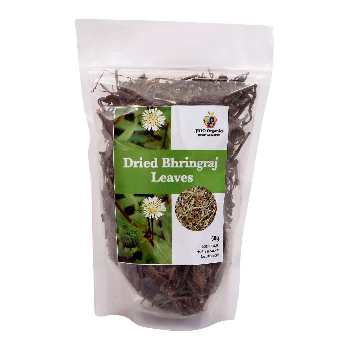 Organic Bhringraj Dry Leaves (50g) - Pure Bhringraj Leaf for Hair Regrowth & Scalp Treatment - Natural Remedy for Dry, Frizzy, Curly, Straight & Wavy Hair - Perfect for DIY Hair Masks & Ayurvedic Hair Care Routines