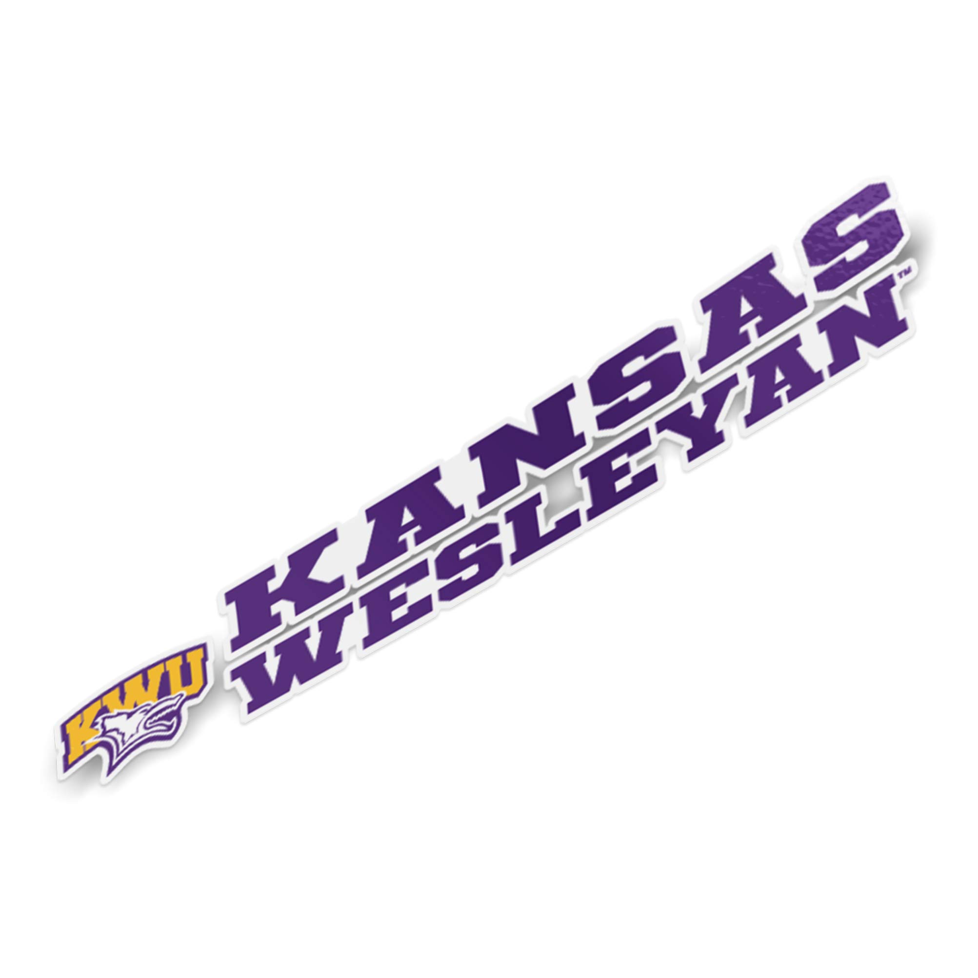 KWU Coyotes Vinyl Decal Sticker (8 Inch) - Desert Cactus Kansas Wesleyan University Logo for Laptop, Water Bottle, Car & Scrapbook | Perfect for School Spirit, College Pride & Fan Gear