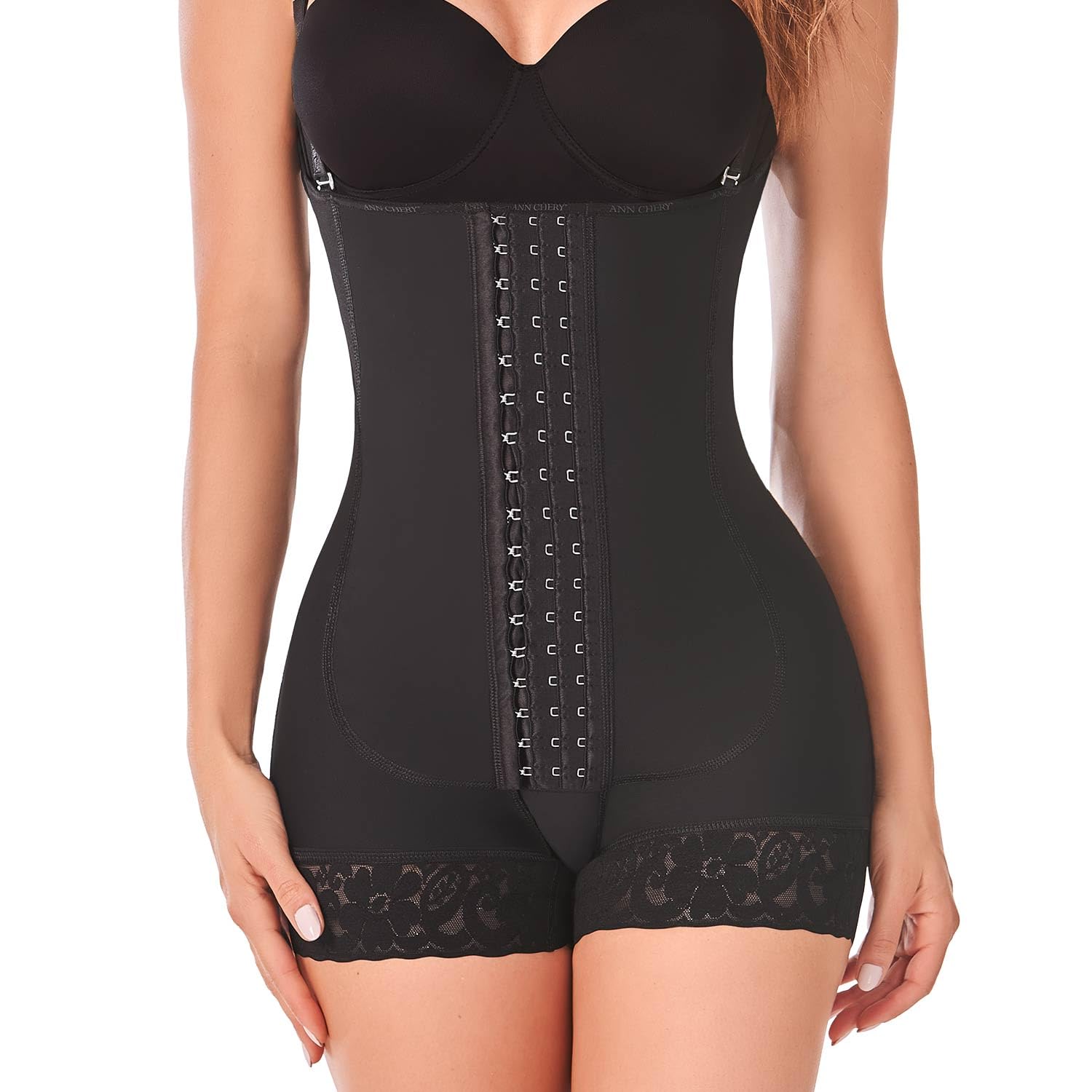 Ann Chery 5166N High Compression Post-Surgical Body Shaper - Colombian Faja for Liposuction Recovery & Daily Use - Slimming Shapewear for Women (Black) - Perfect for Postpartum, Weight Loss & Tummy Control