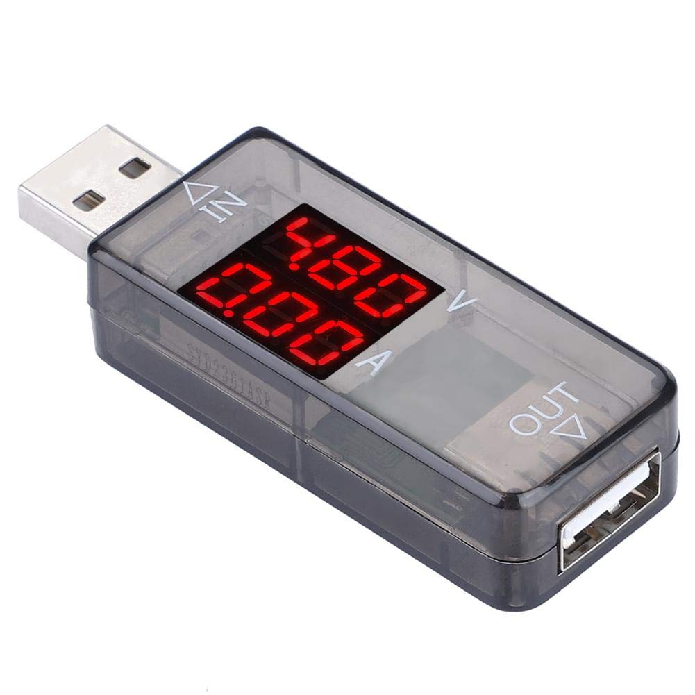 USB Tester with Color LCD - Digital Voltmeter, Current Meter & Multimeter for Chargers, Power Banks & USB Ports (Black) | Perfect for Testing Phone Chargers, Car Adapters & Electronic Devices