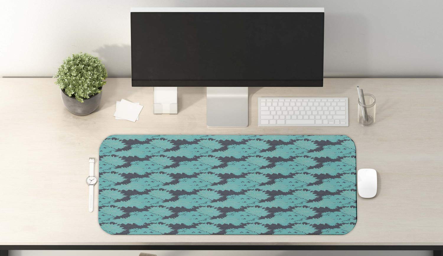 Ambesonne Floral Computer Mouse Pad - Large 31