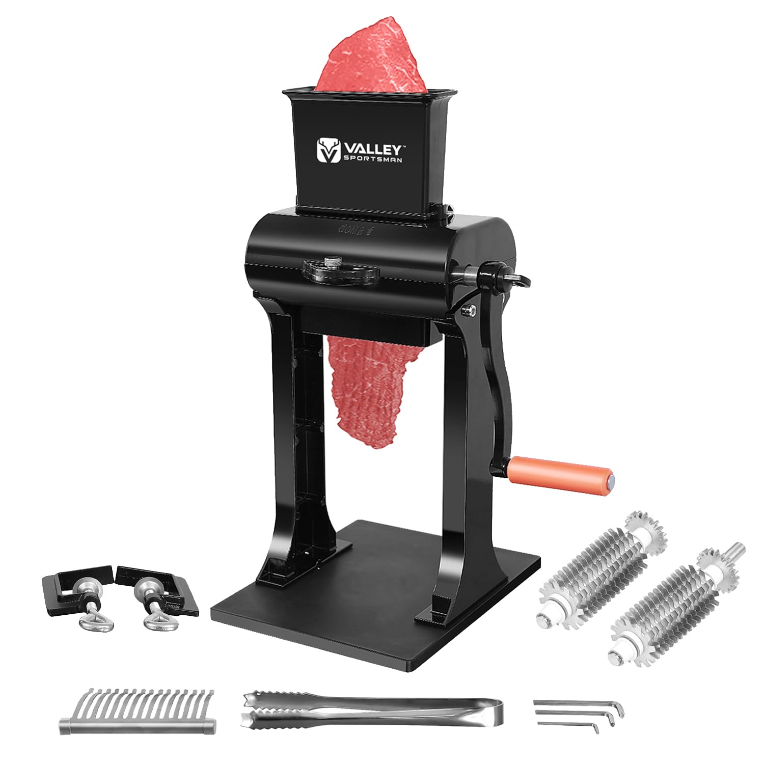 Premium Stainless Steel Manual Meat Tenderizer - Heavy Duty Meat Cuber Tool for Beef, Chicken, Pork | Perfect for Home Cooking, BBQ Grilling & Restaurant Use