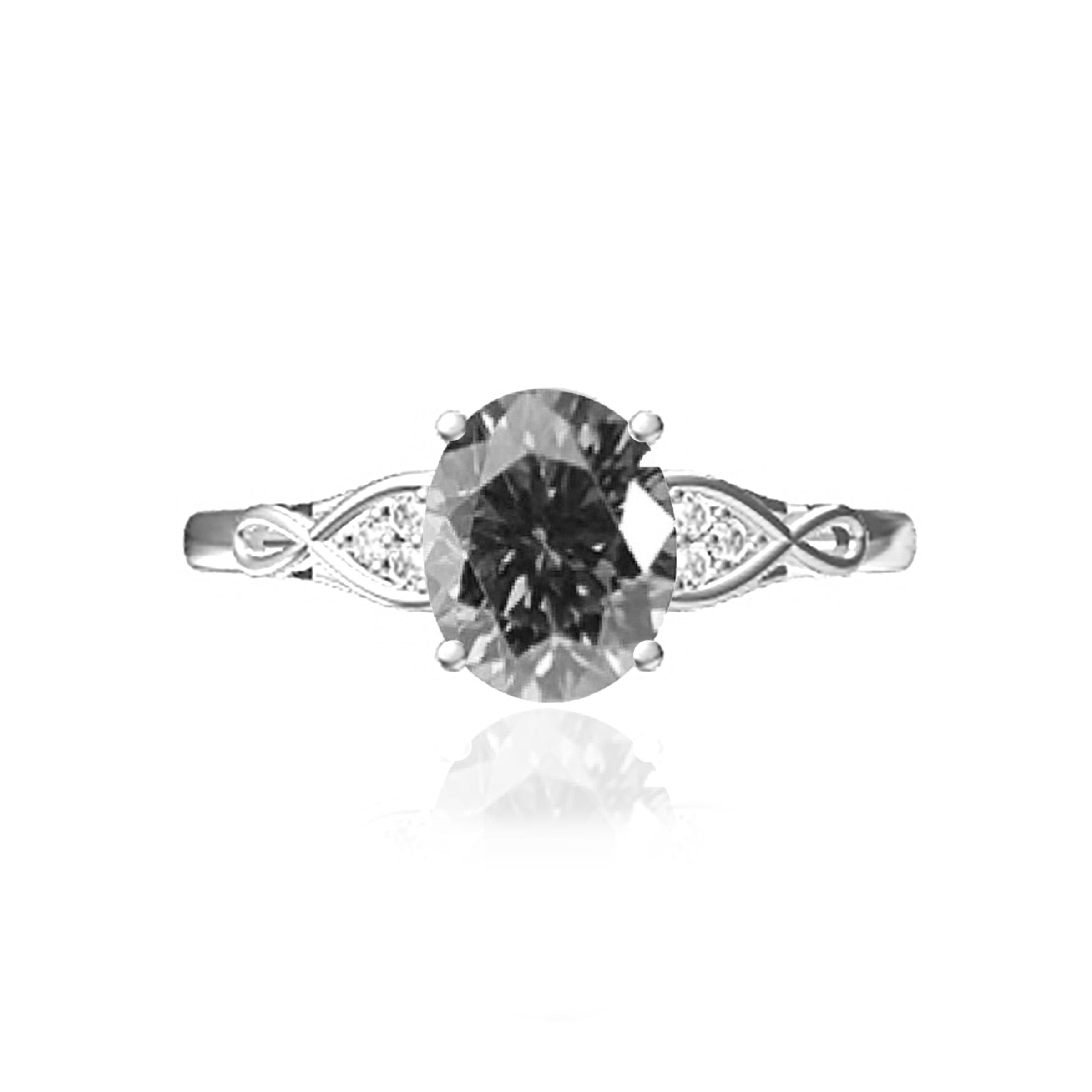 Luminous Memory Oval Moissanite Ashes Ring - Elegant Memorial Jewelry for Cremation Keepsake | Perfect for Remembrance, Sympathy Gifts & Special Occasions