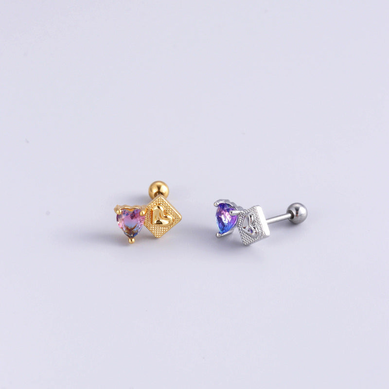 20G Cartilage Surgical Steel Earrings - Butterfly, Heart & Ball Back Stud Earrings for Women | Hypoallergenic Piercing Jewelry | Perfect for Daily Wear, Parties & Gifts