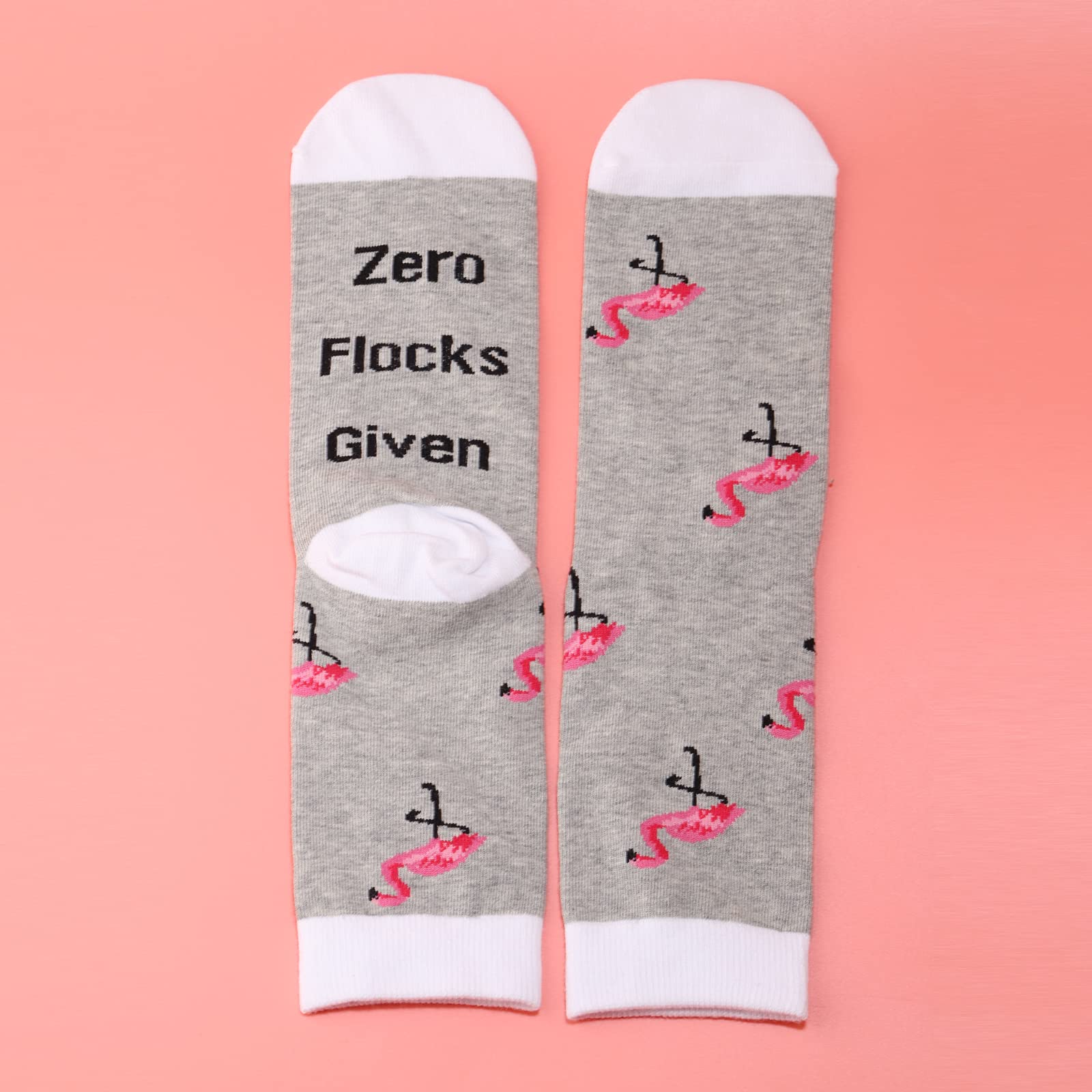 Funny Flamingo Socks for Women - Cute & Unique Birthday, Graduation Gifts for Her - Perfect for Beach, Summer & Casual Wear