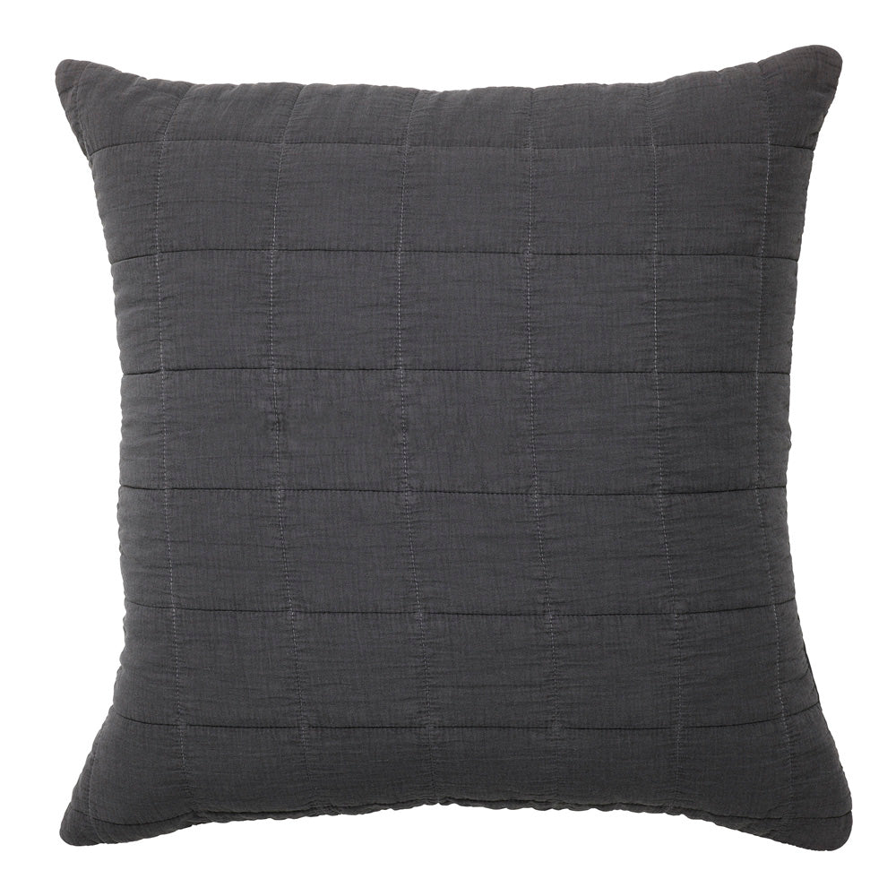 Premium Geraldton Coal European Pillowcase Set - Soft & Breathable Cotton Pillow Cover for Bedroom Decor - Perfect for Home, Hotel, and Airbnb Styling