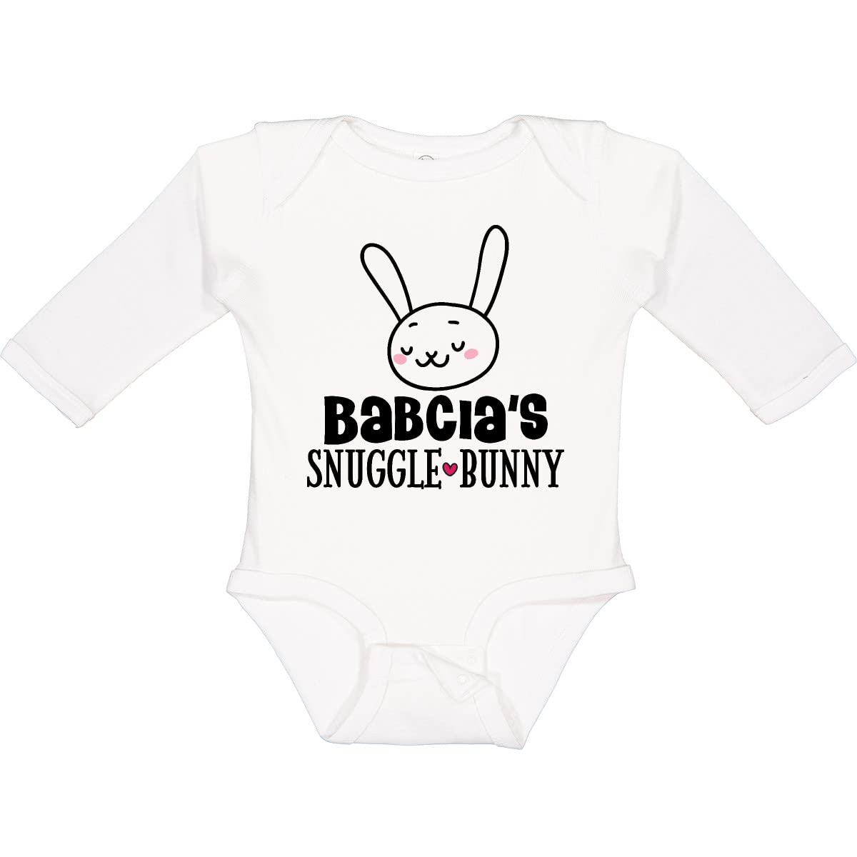 Inktastic Babcia Snuggle Bunny Easter Long Sleeve Baby Bodysuit - Cute Easter Outfit for Infants, Perfect for Family Photos & Holiday Celebrations