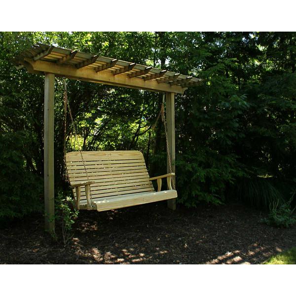 Premium Treated Pine Porch Swing with Rollback Design | Outdoor Relaxation for Patio, Garden & Backyard