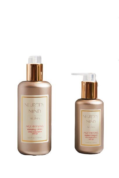 NeuBody & Mind Restoring Cream with Replenishing Oil - Anti-Aging Face Moisturizer for Dry Skin - Perfect for Nighttime Skincare Routine and Daily Hydration