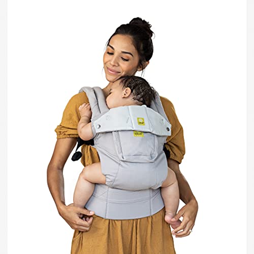 LÍLLÉbaby Complete All Original Ergonomic 6-in-1 Baby Carrier for Newborn to Toddler (7-45 lbs) - 360° Adjustable with Lumbar Support - Front & Back Carry Positions - Stone Color - Perfect for Hands-Free Parenting, Shopping & Outdoor Adventures
