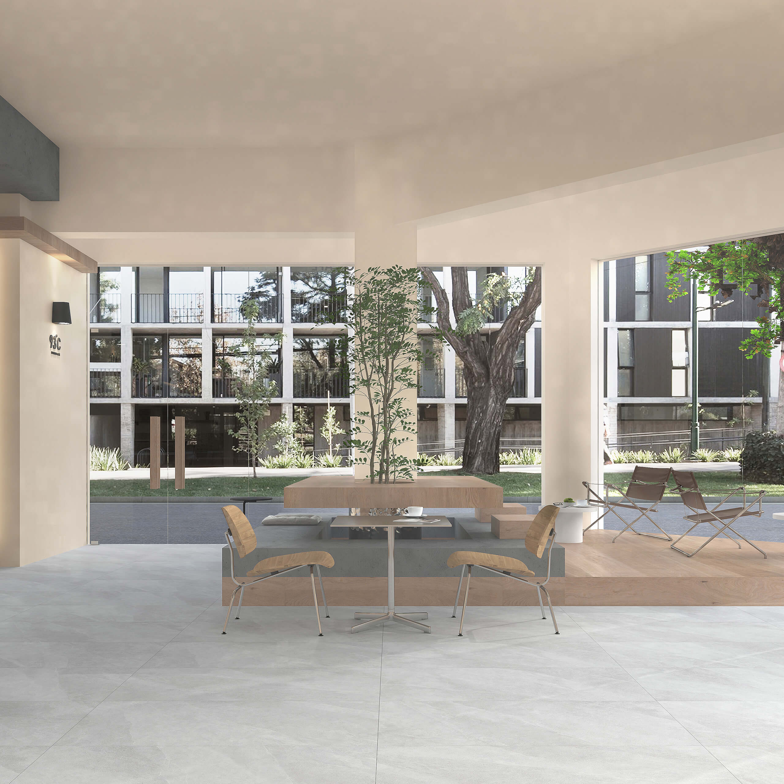 Mayastone 600x300mm Non-Slip Grip Pearl Ceramic Tile - Perfect for Bathroom Floors, Kitchen Backsplashes & Shower Walls