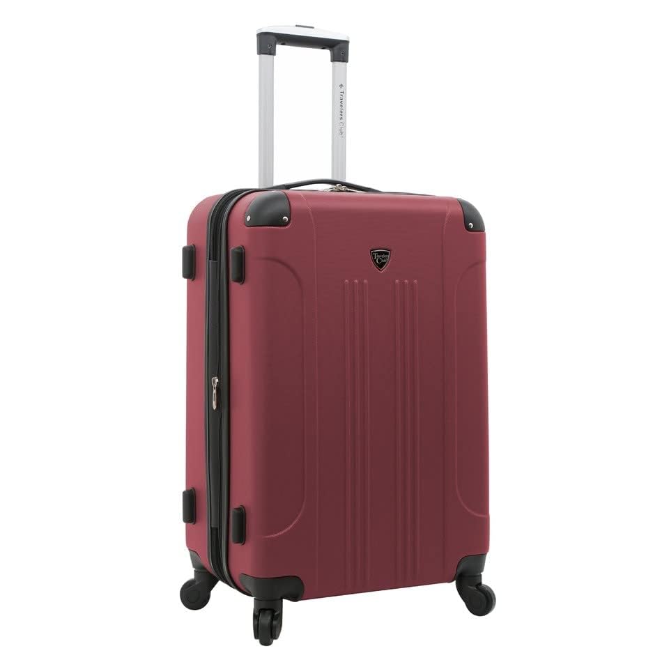 Travelers Club Chicago Expandable Hardside Spinner Luggage Set - 5-Piece Apple Butter Color | Perfect for Business Trips, Family Vacations & Air Travel