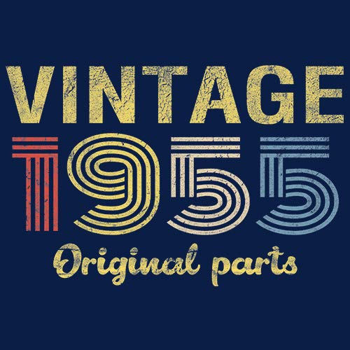 Vintage 1955 Retro 70th Birthday Gift Shirt for Men - Original Parts Design - Perfect for Milestone Celebrations & Themed Parties